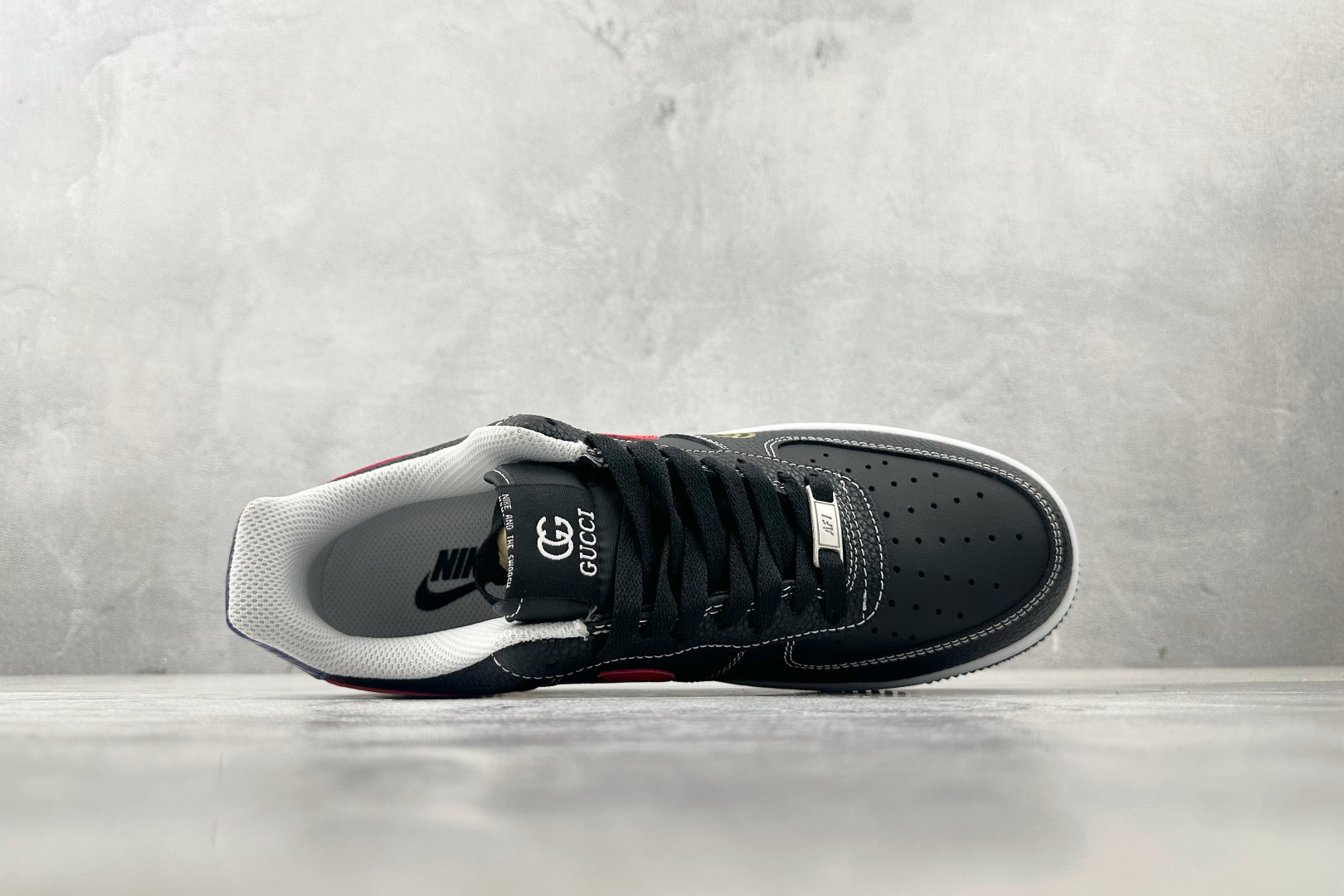 260 Nike Air Force 1 07 GUCCI 联名 黑红 AH8462-001