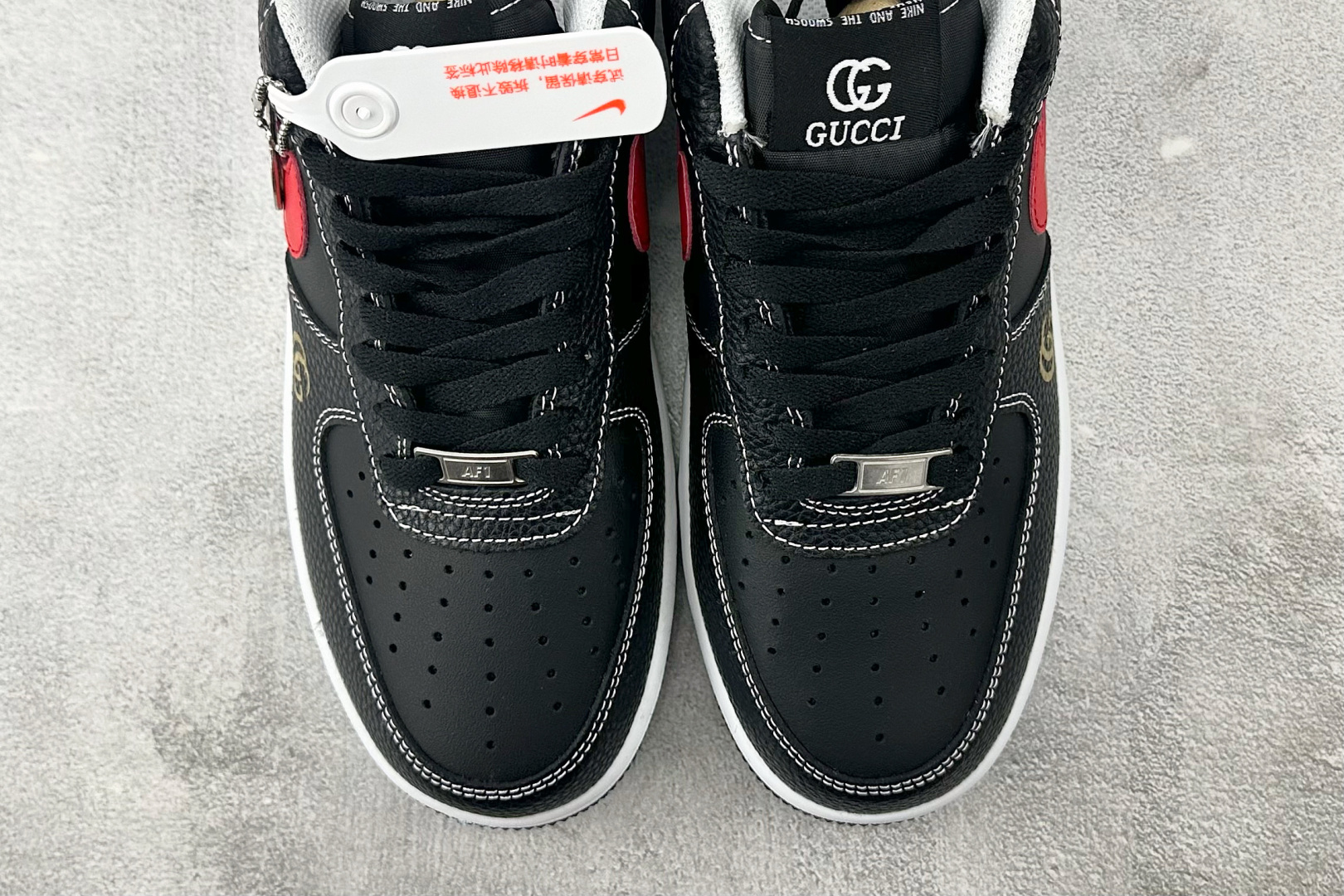 260 Nike Air Force 1 07 GUCCI 联名 黑红 AH8462-001