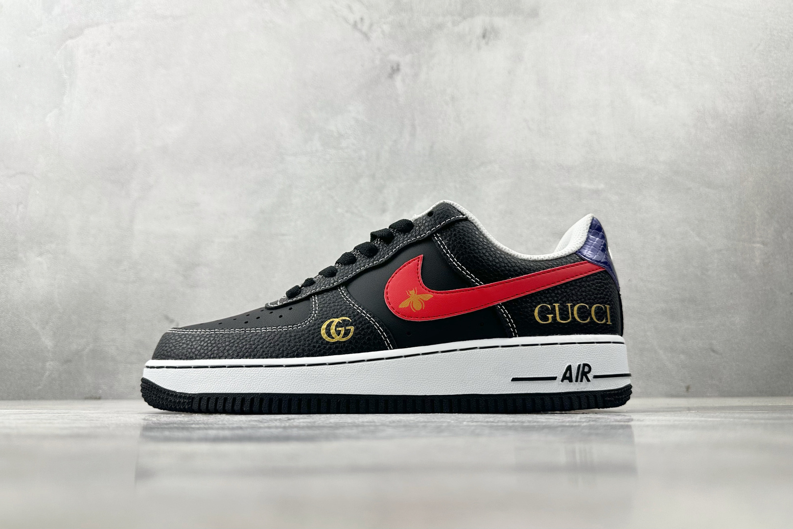 260 Nike Air Force 1 07 GUCCI 联名 黑红 AH8462-001