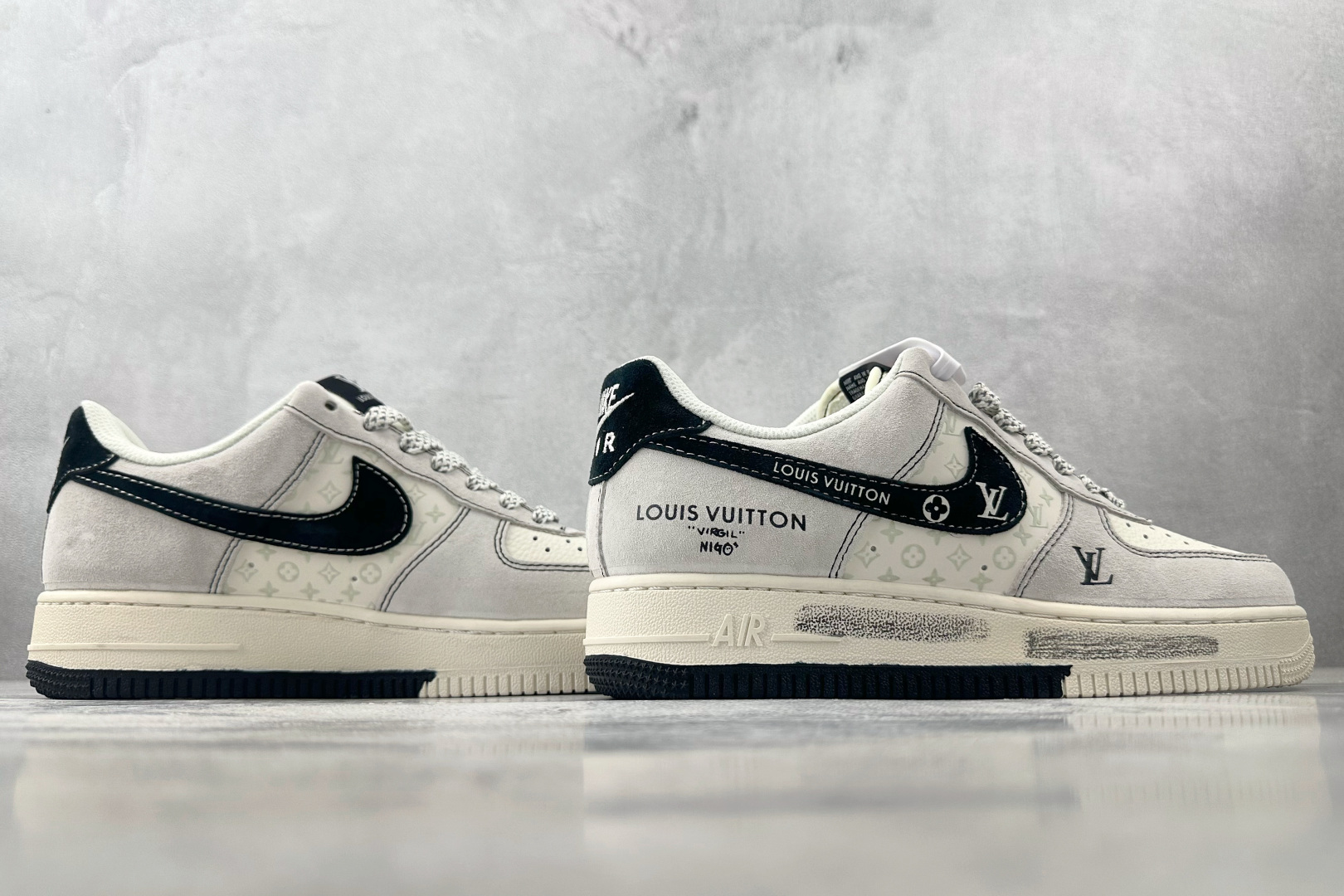 260 Nike Air Force 1 07 LV 联名 米灰黑 CX5050-Y06