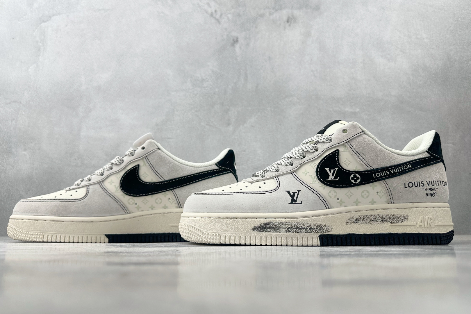 260 Nike Air Force 1 07 LV 联名 米灰黑 CX5050-Y06