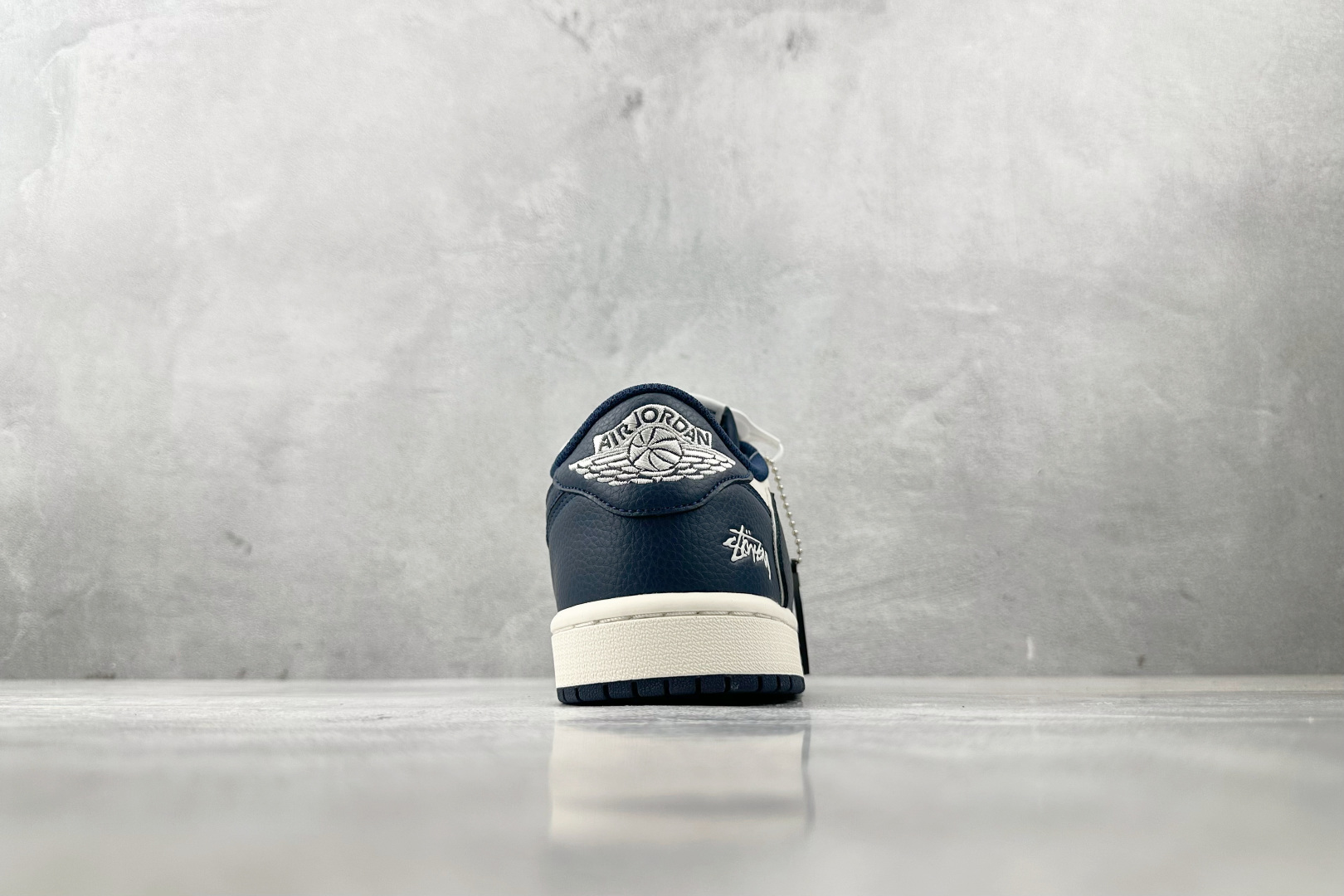 280 定制 Air Jordan 1 Low ow SP 倒钩 斯图西 联名 米白蓝 ST5696-265