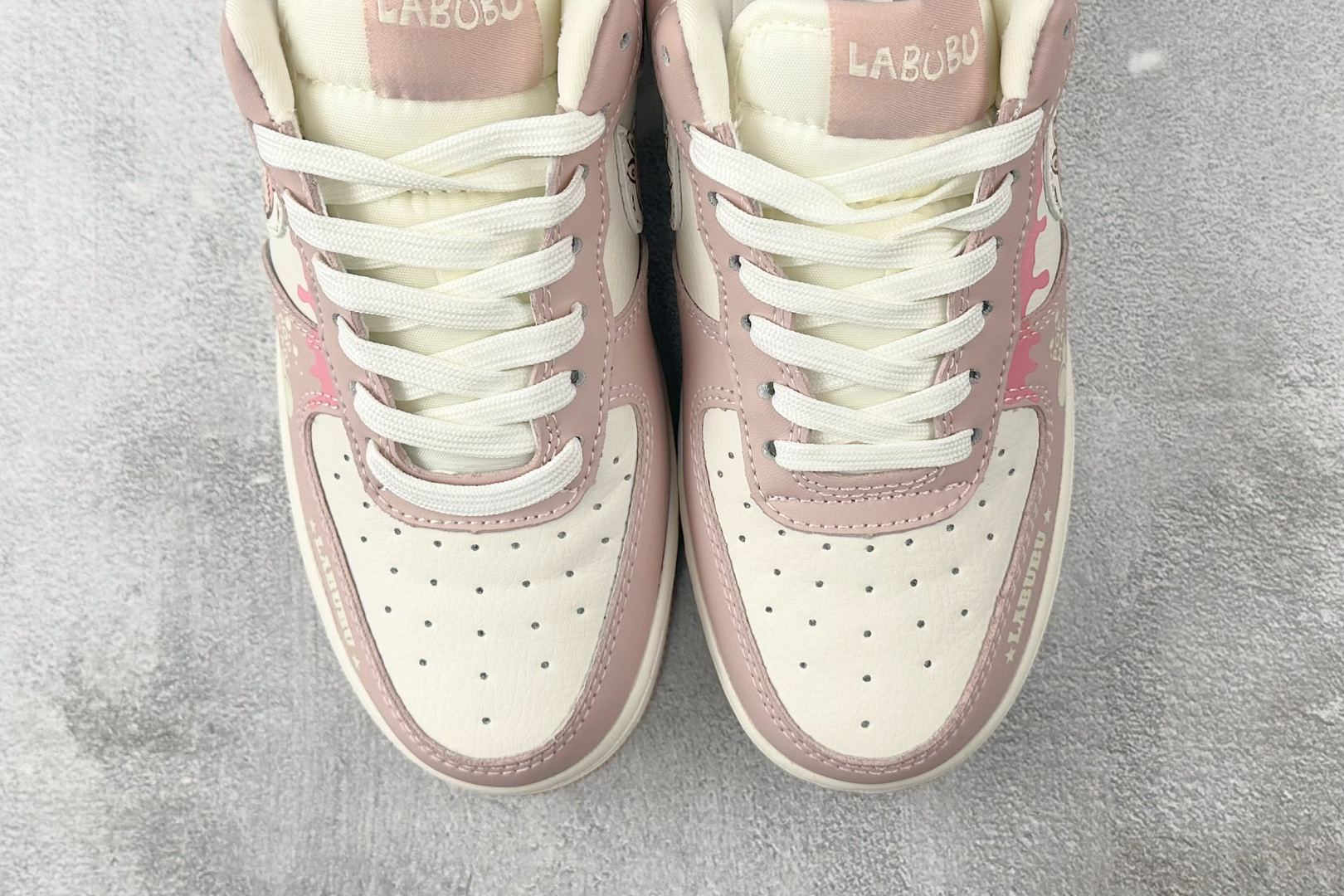 260 Nike Air Force 1 07 拉布布 联名 米白粉 KB1688-006