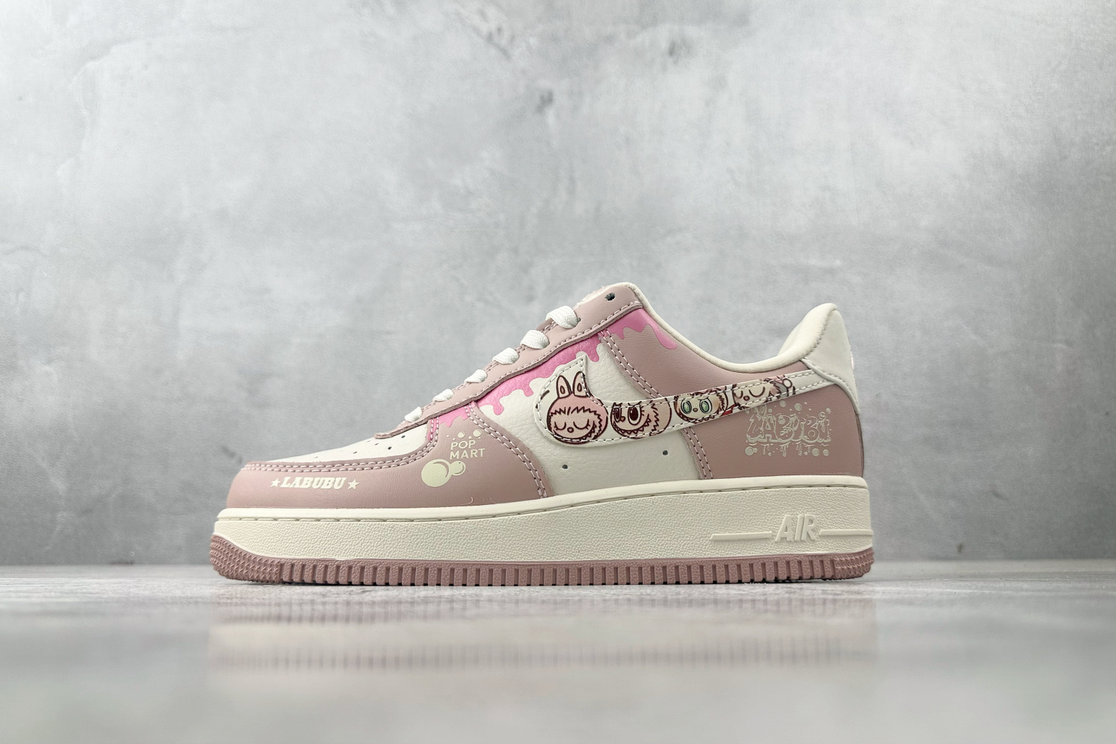 260 Nike Air Force 1 07 拉布布 联名 米白粉 KB1688-006