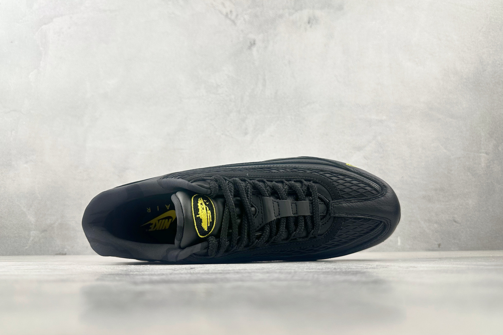 360 口碑神作 Corteiz x Nike Air Max 95 Tour Yellow 黑色 FB2709-003