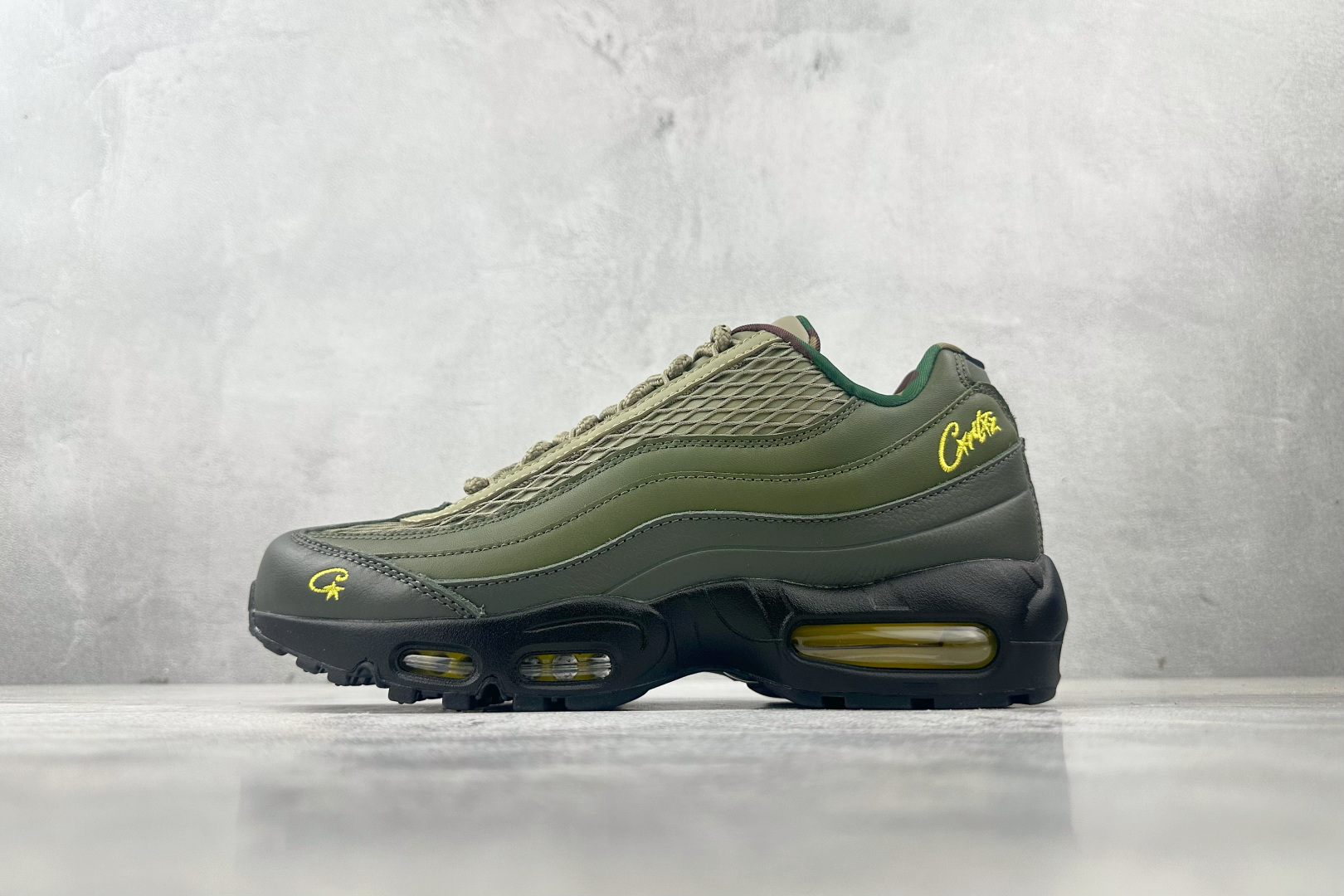 380 顶级纯原 完美复刻 CORTEIZ x Nike Air Max 95 橄榄绿 FB2709-300