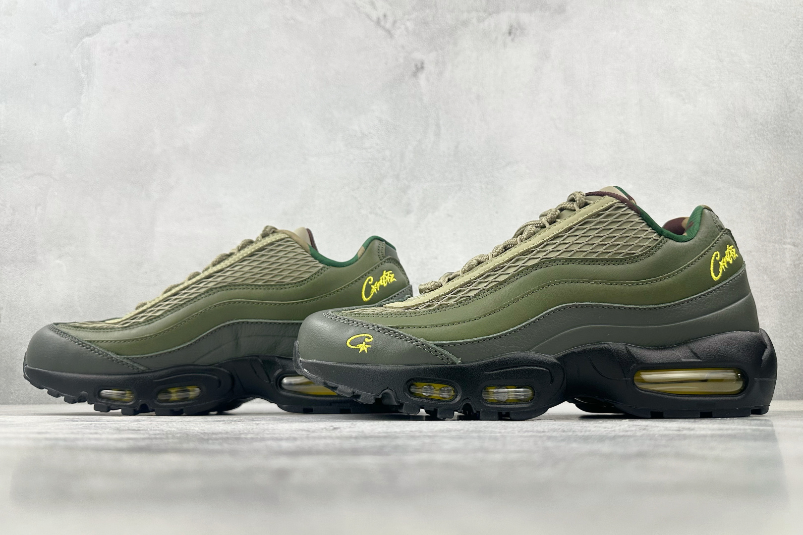 380 顶级纯原 完美复刻 CORTEIZ x Nike Air Max 95 橄榄绿 FB2709-300