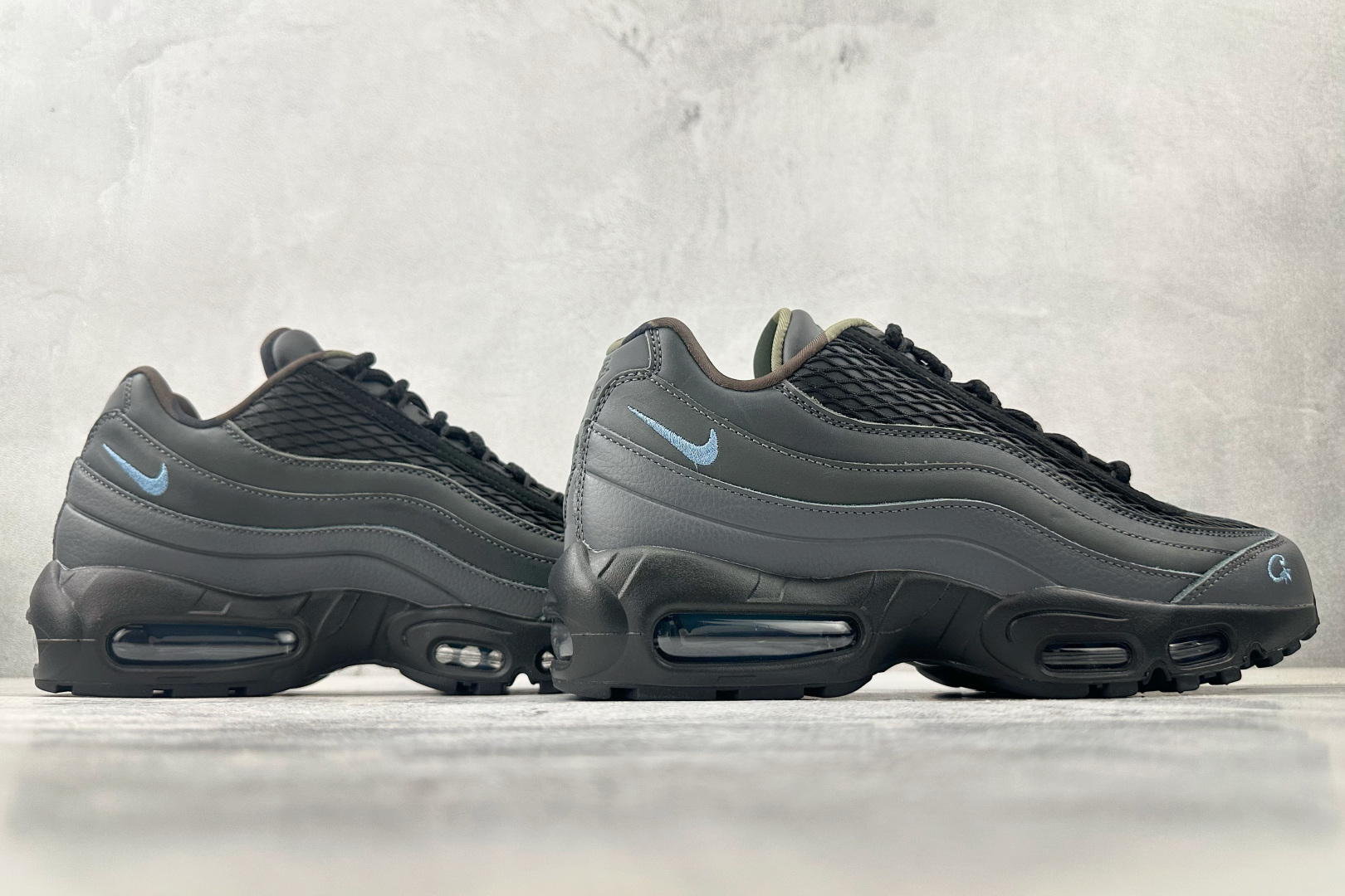 380 顶级纯原 完美复刻 CORTEIZ x Nike Air Max 95 ”Les Bleus”黑蓝 FB2709-002