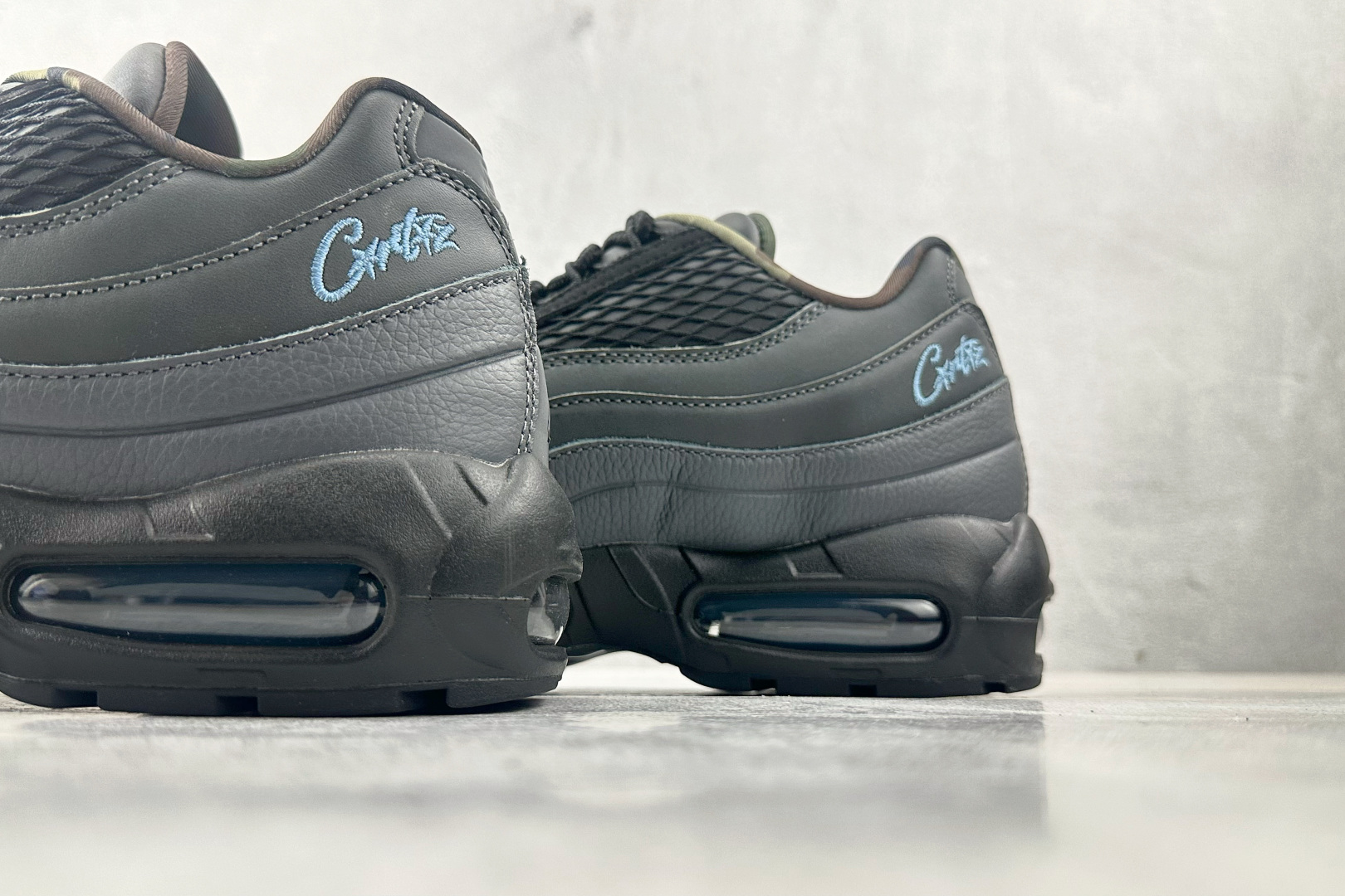 380 顶级纯原 完美复刻 CORTEIZ x Nike Air Max 95 ”Les Bleus”黑蓝 FB2709-002