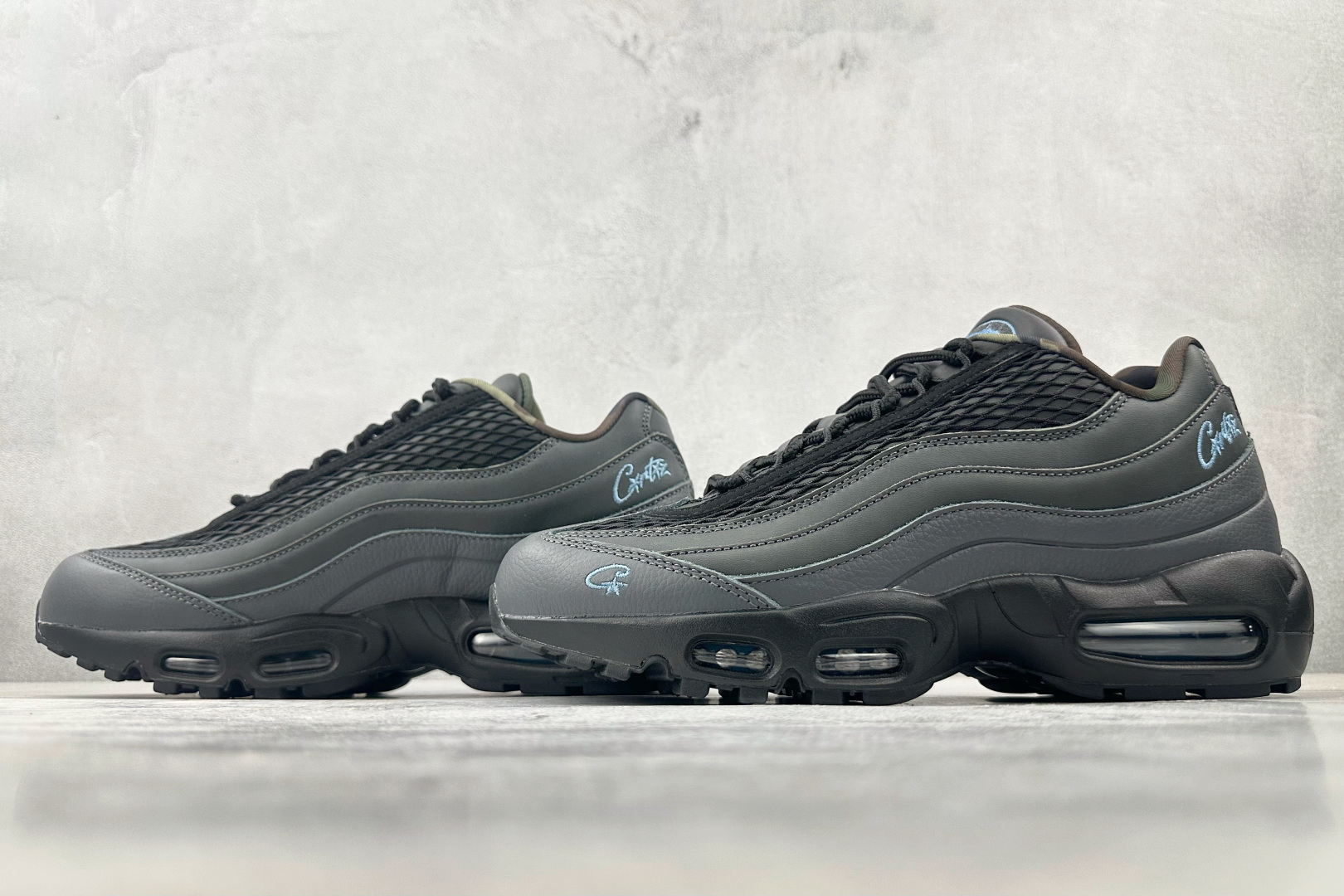 380 顶级纯原 完美复刻 CORTEIZ x Nike Air Max 95 ”Les Bleus”黑蓝 FB2709-002