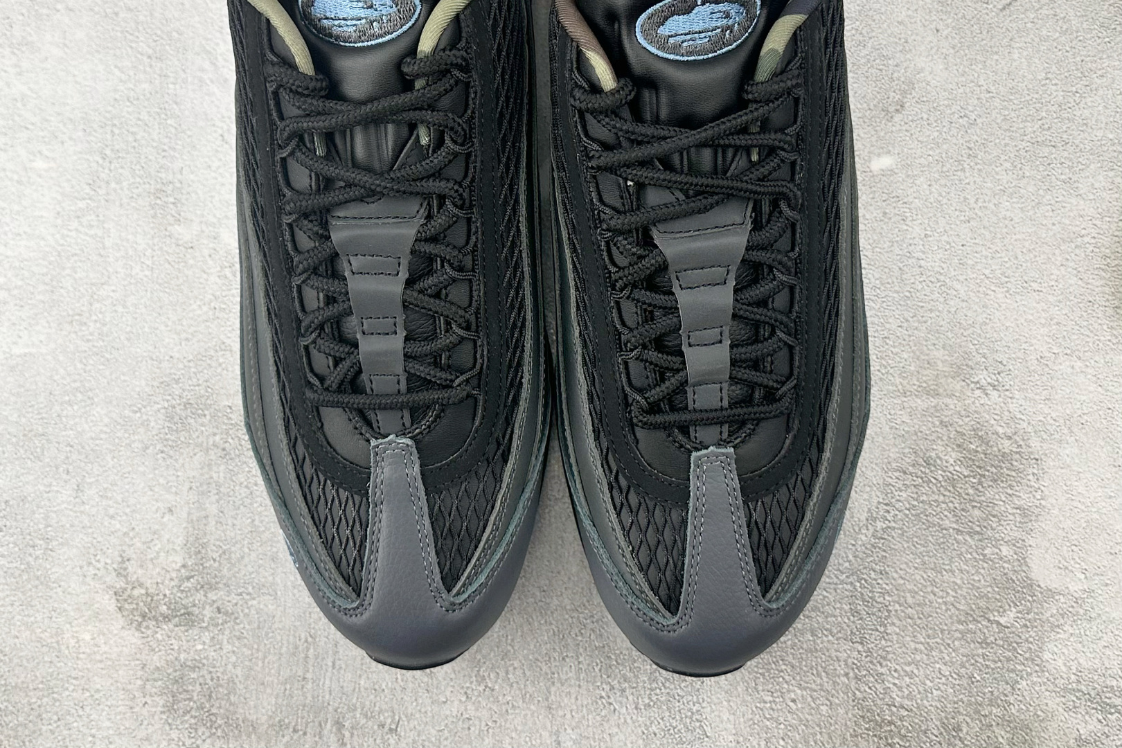 380 顶级纯原 完美复刻 CORTEIZ x Nike Air Max 95 ”Les Bleus”黑蓝 FB2709-002