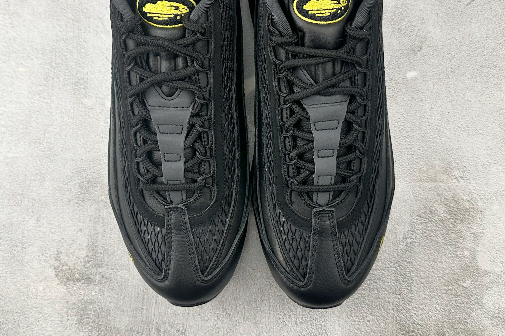 380 顶级纯原 完美复刻 Corteiz x Nike Air Max 95 Tour Yellow 黑色 FB2709-003