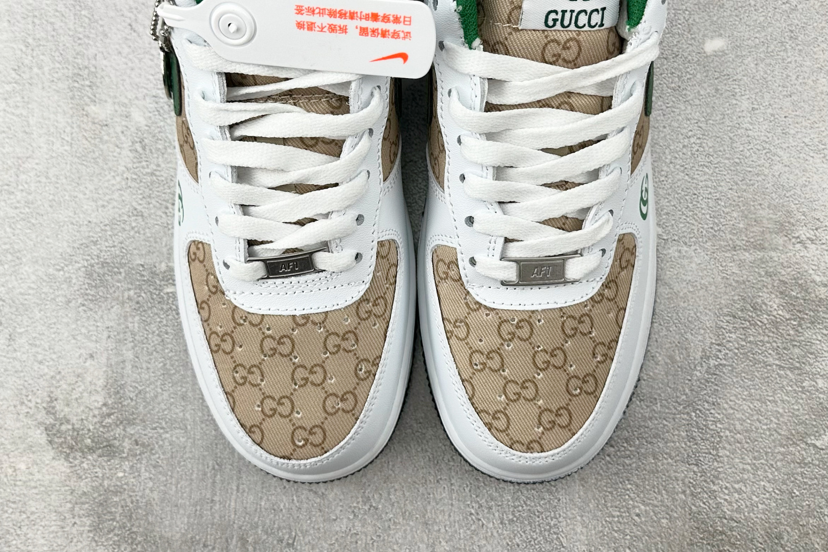Nike Air Force 1 07 GUCCI 联名 米白绿 AH8462-004