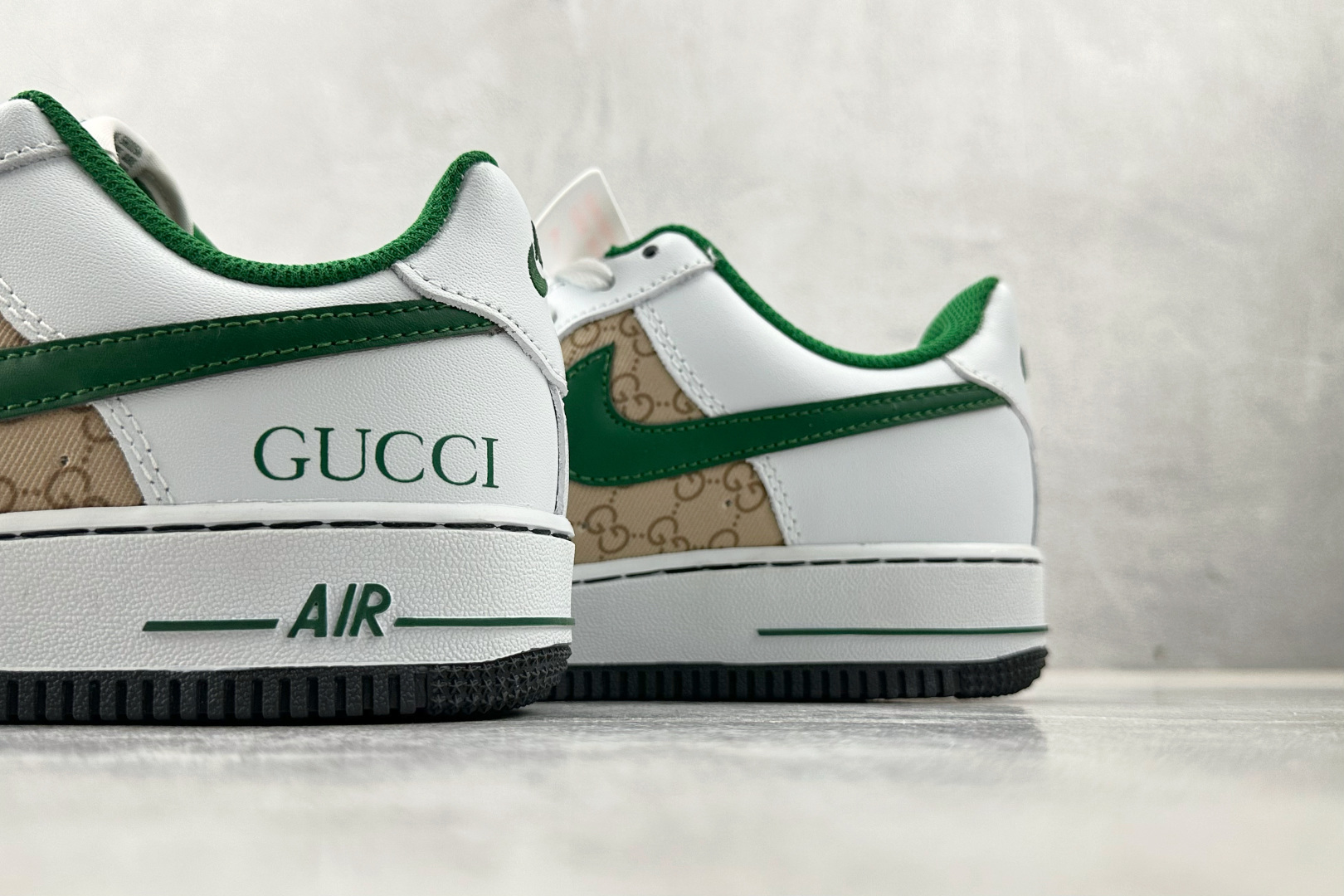 Nike Air Force 1 07 GUCCI 联名 米白绿 AH8462-004
