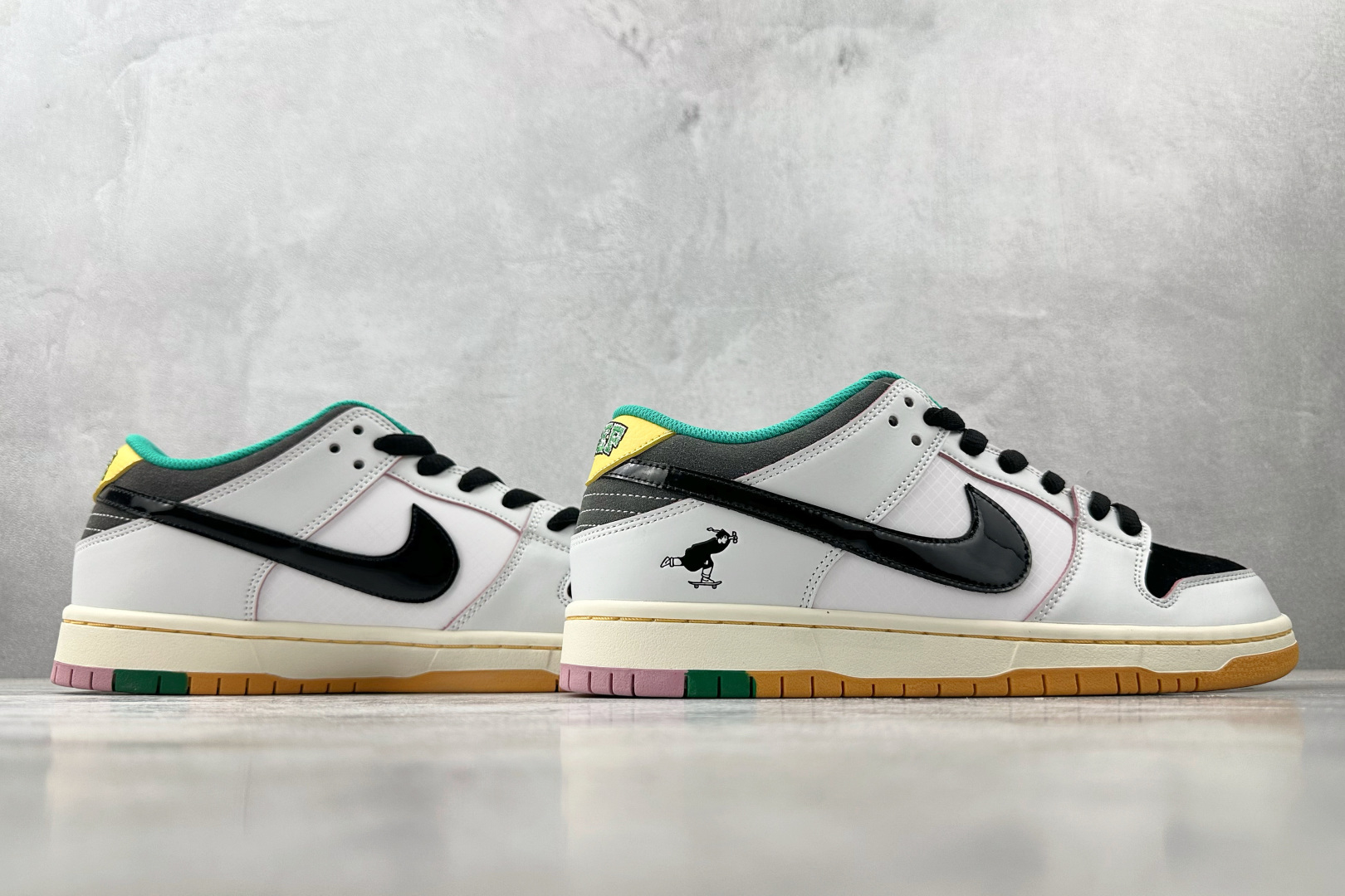 免检版 配色齐全 CSEF x Nike Dunk SB 白绿黑色 HJ4132-100