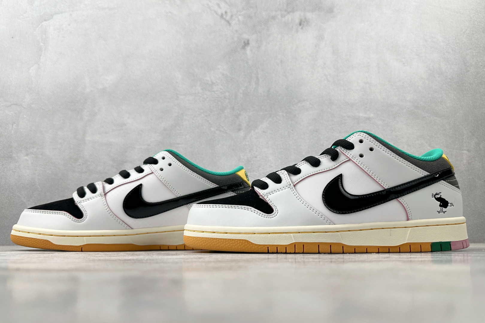 免检版 配色齐全 CSEF x Nike Dunk SB 白绿黑色 HJ4132-100