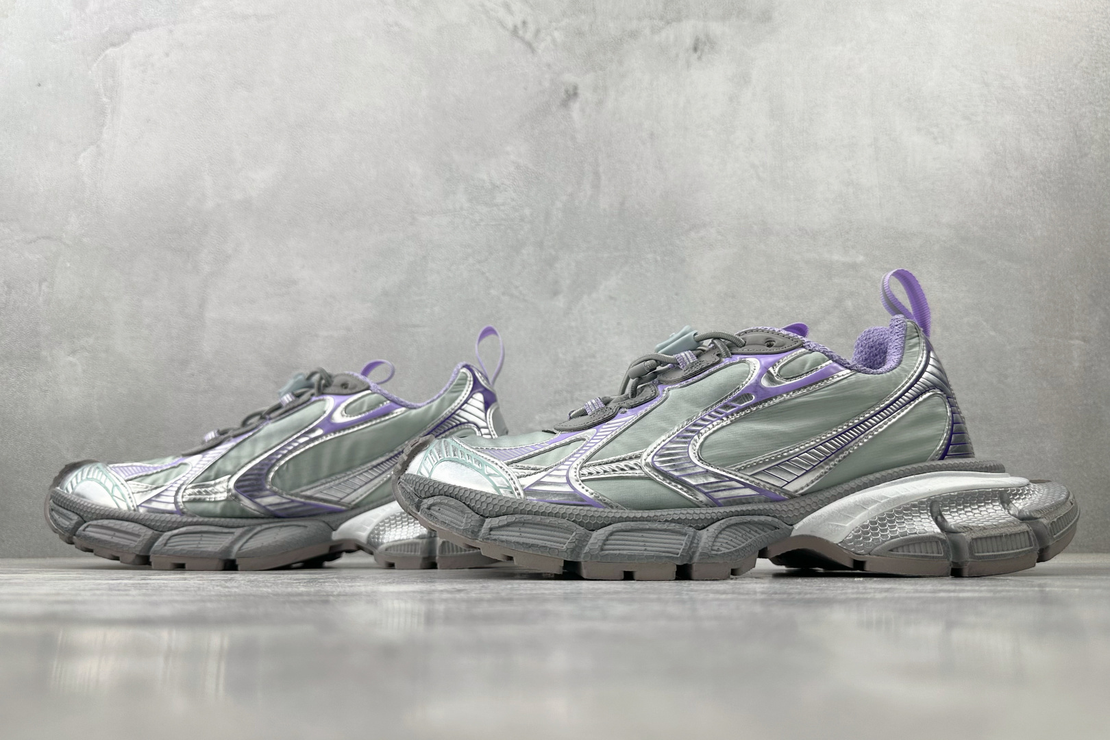 400 代购版 Balenciaga巴黎世家 3XL 水蓝淡紫灰 734731W3XNY