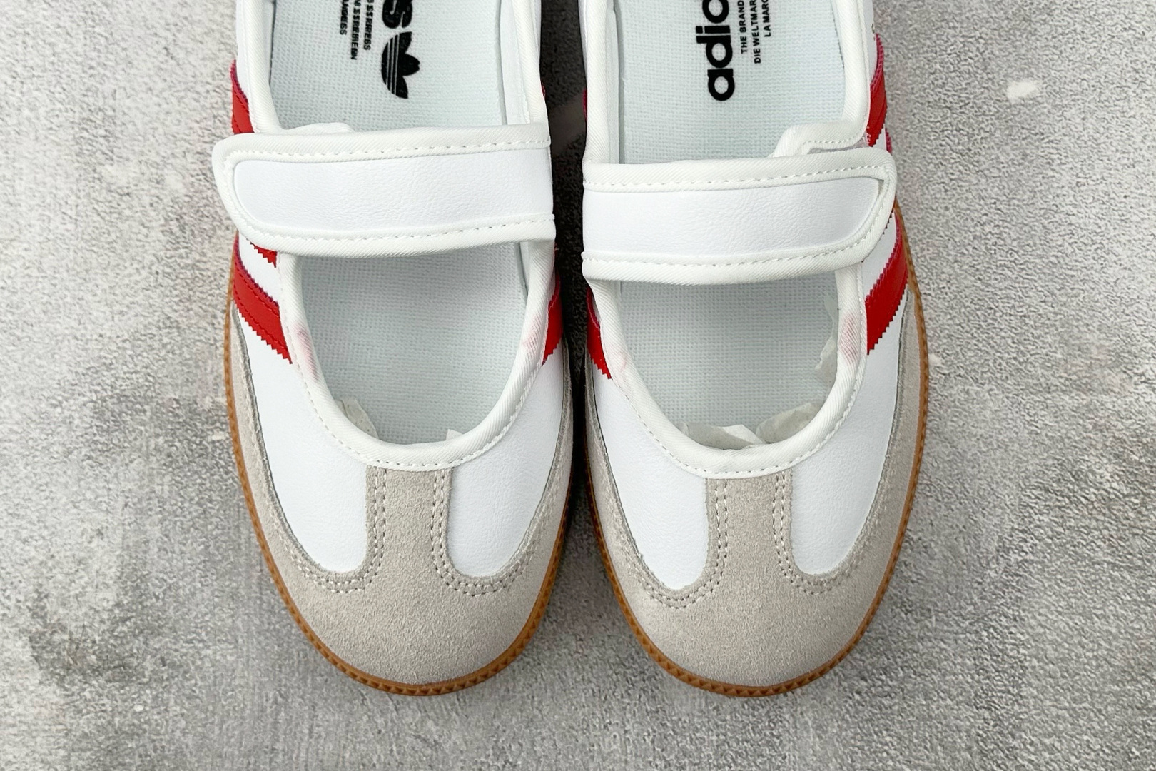 160 出口订单 adidas originals Samba Jane 白红 JR7435