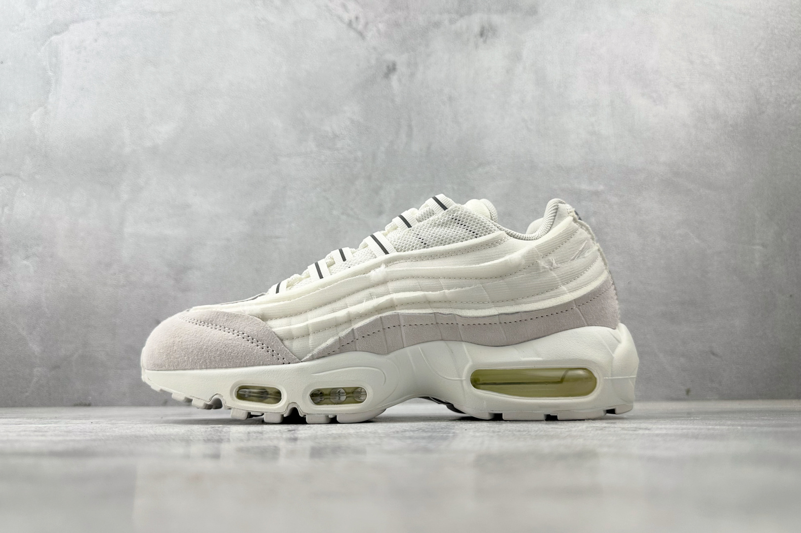 GX 本地顶级纯原 完美复刻 Nike Air Max 95 白色货号：CU8406-100尺码：36 