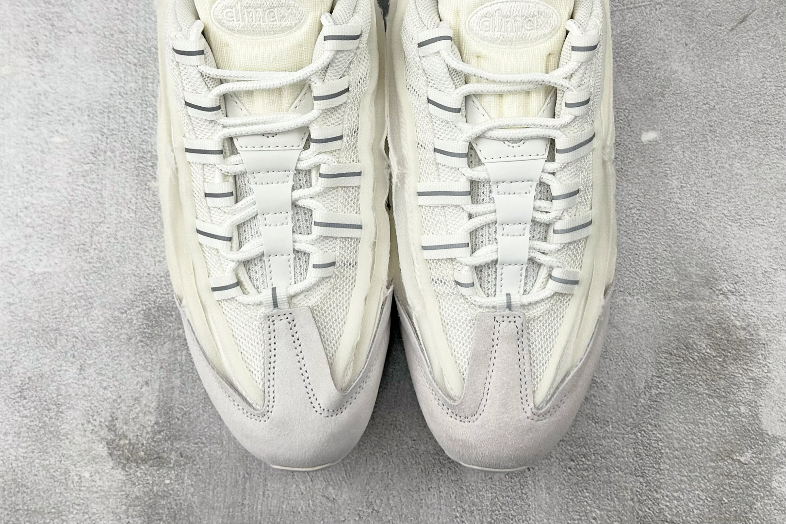 GX 本地顶级纯原 完美复刻 Nike Air Max 95 白色货号：CU8406-100尺码：36 