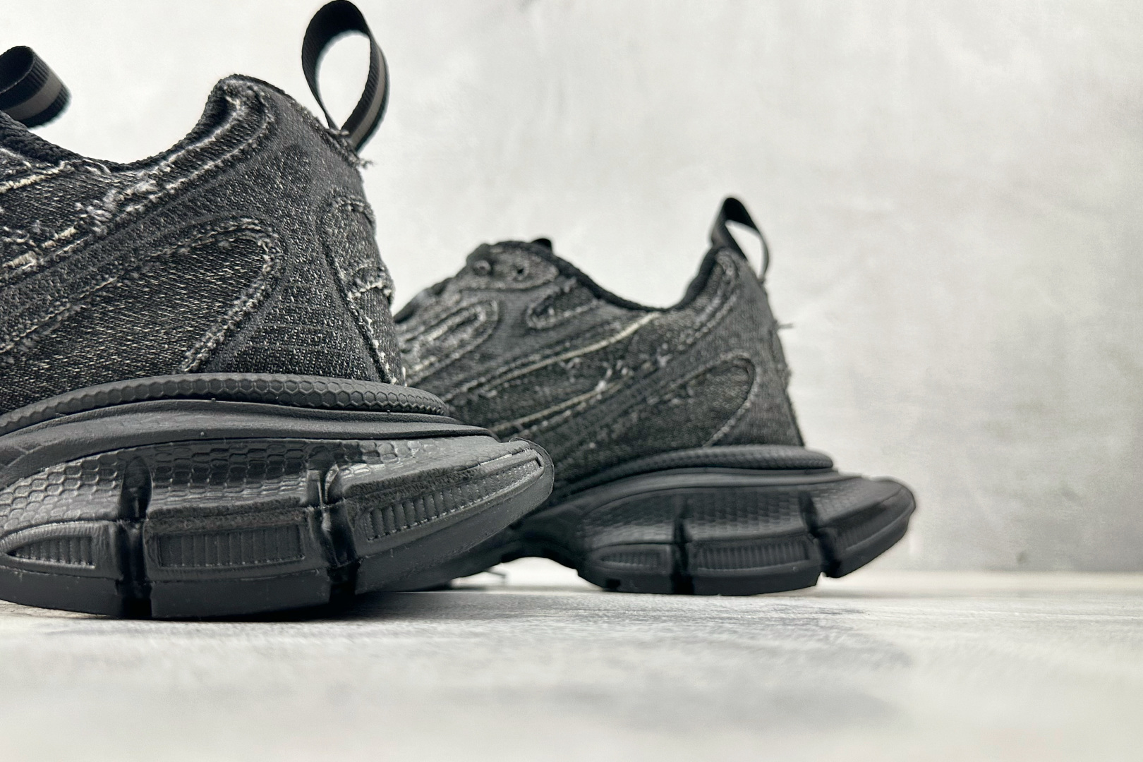 P360Balenciaga巴黎世家 3XL 牛仔黑灰 734734WTSAX