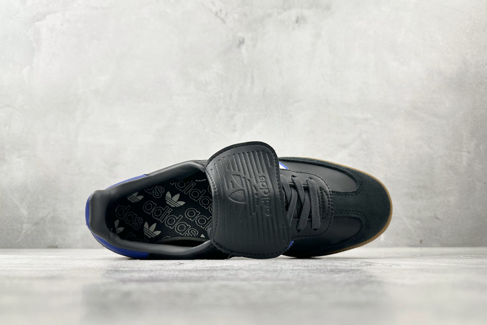 210 平台爆款 adidas originals Samba Long Tongue 黑蓝色 JQ5125