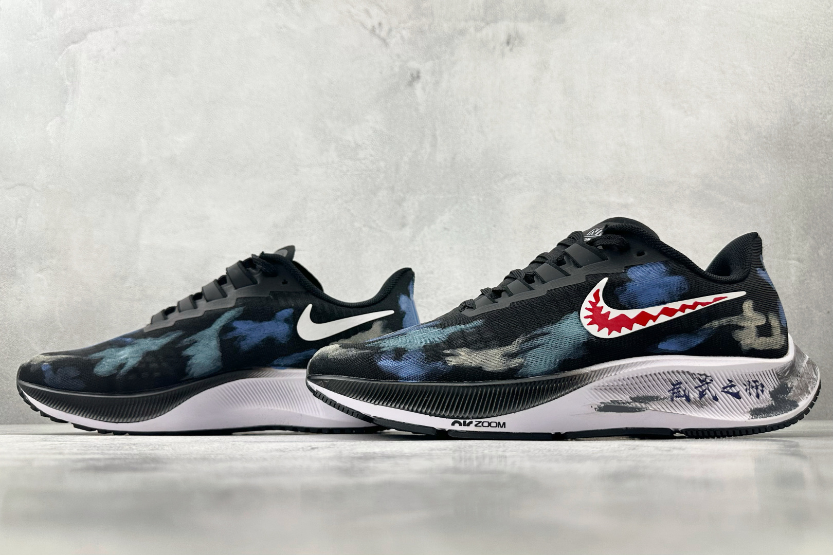 定制球鞋 Nike Pegasus 37 威武之师 黑蓝 BQ9647-200