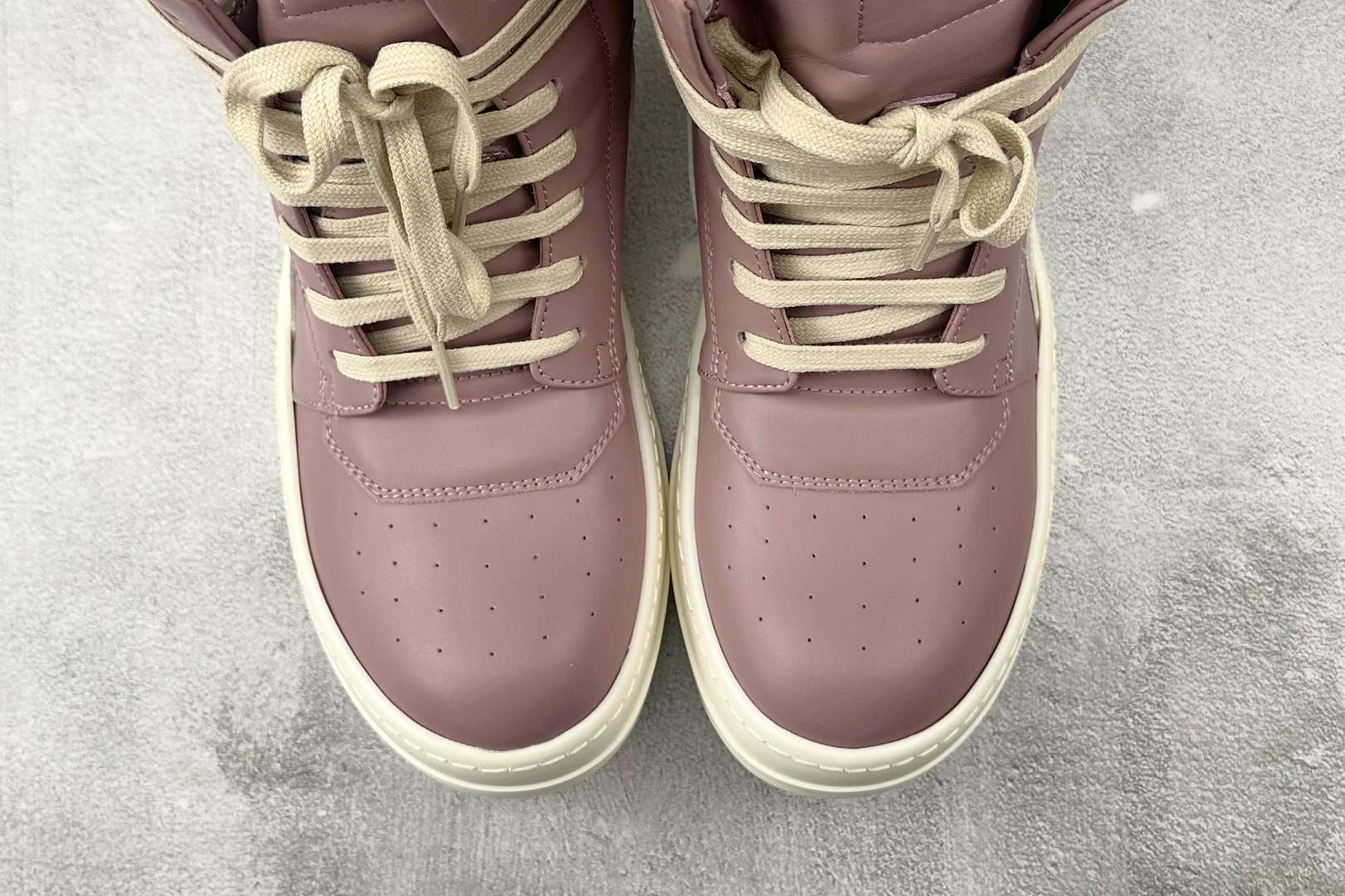 520 RICK OWENS/RO Geobasket 粉白色 RU01D3894LCO-6311