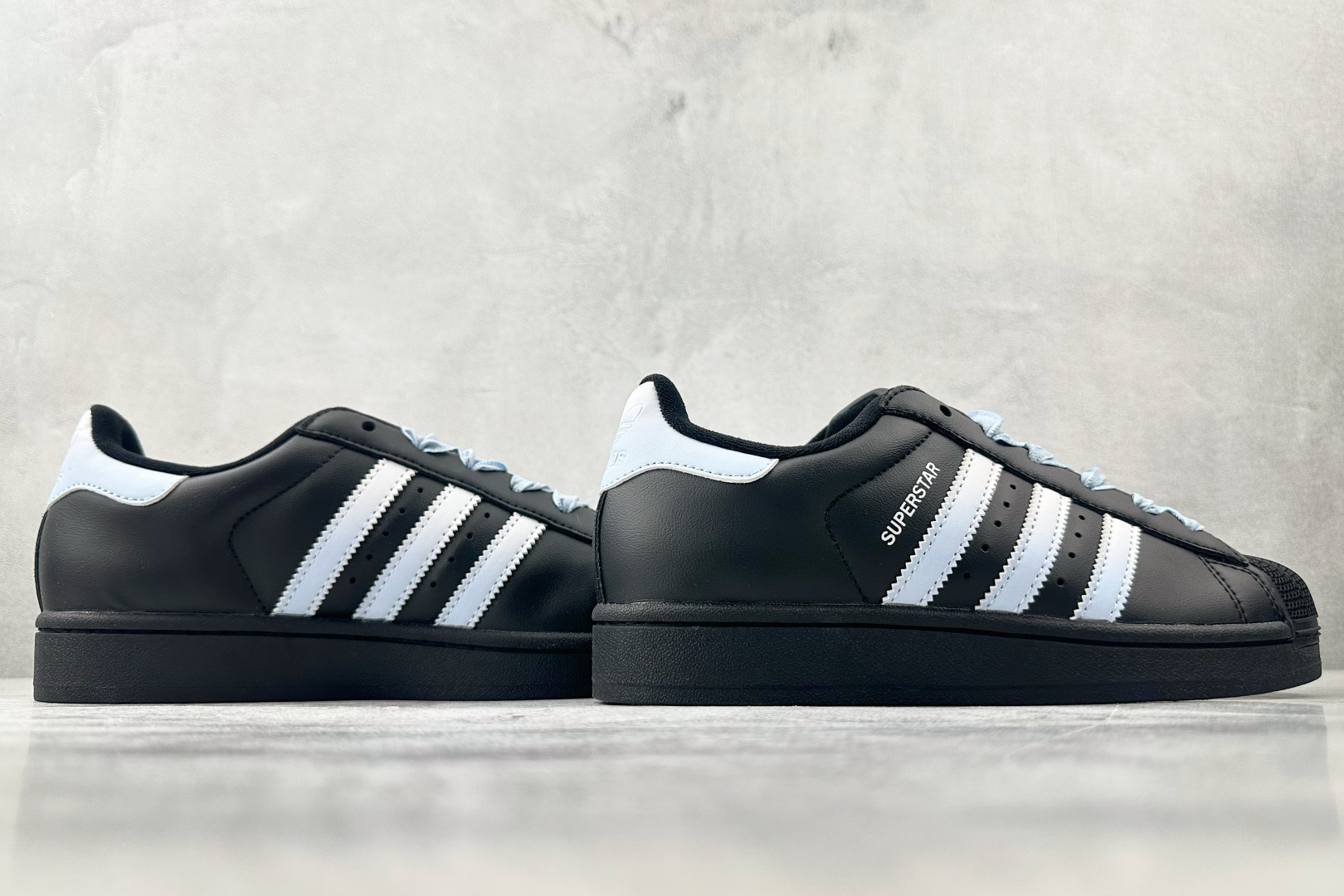 平台爆款 定制球鞋 adidas originals Superstar 2 碎冰蓝黑 JH9977