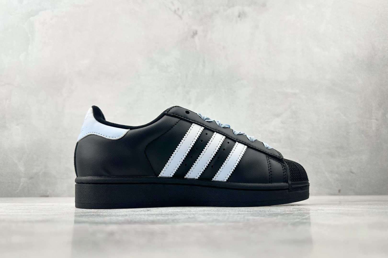 平台爆款 定制球鞋 adidas originals Superstar 2 碎冰蓝黑 JH9977