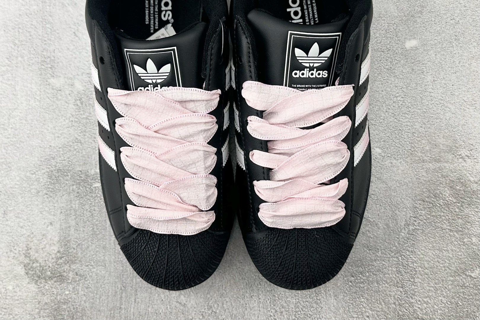 170 平台爆款 定制球鞋 adidas originals Superstar 2 初恋粉桃 黑粉 JH9977