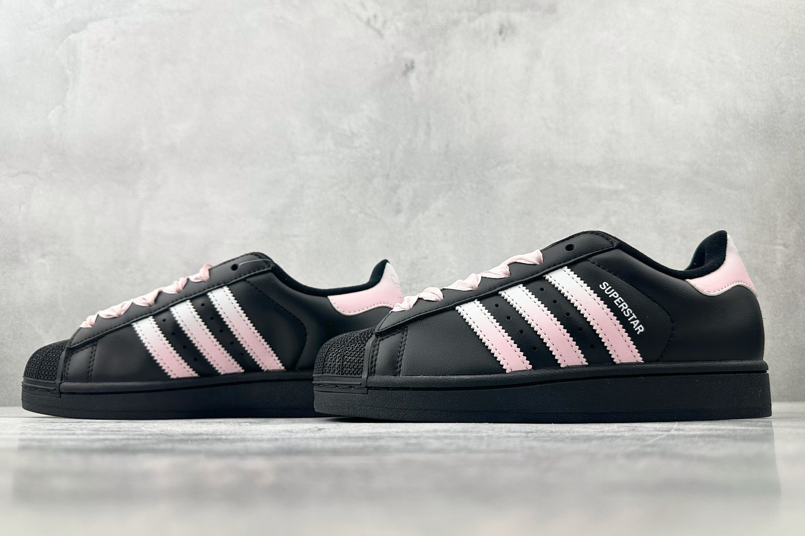 170 平台爆款 定制球鞋 adidas originals Superstar 2 初恋粉桃 黑粉 JH9977