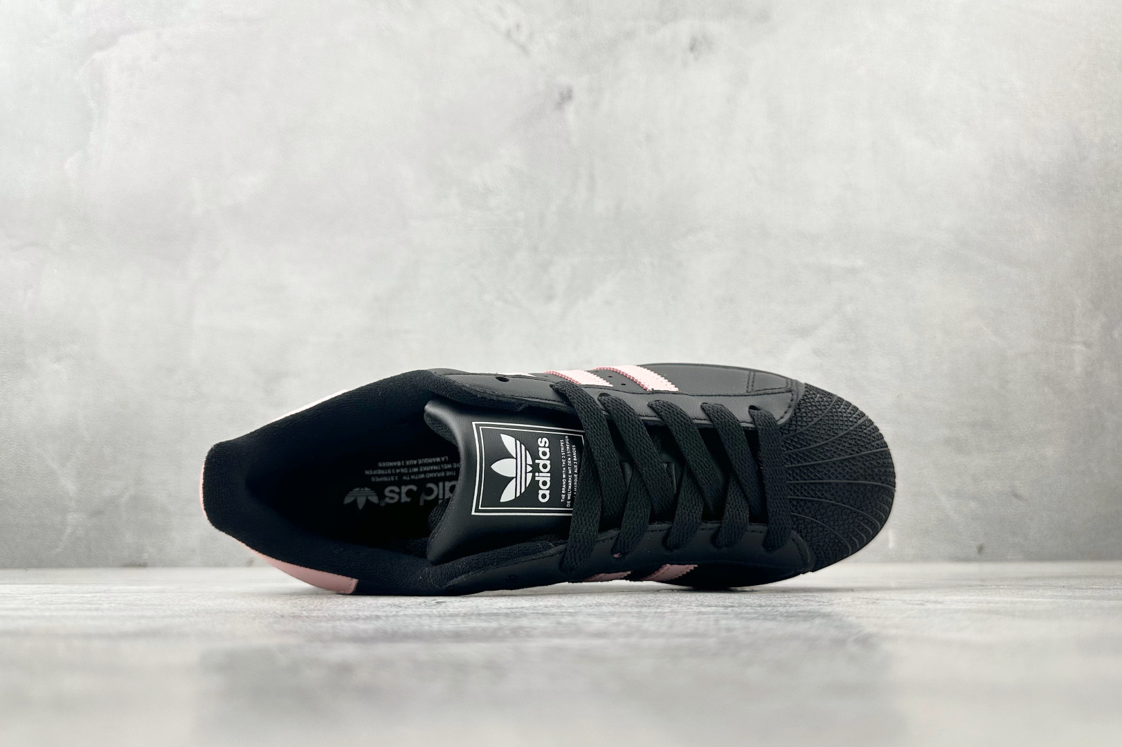 170 平台爆款 定制球鞋 adidas originals Superstar 2 可爱猫爪 黑粉 JI0079