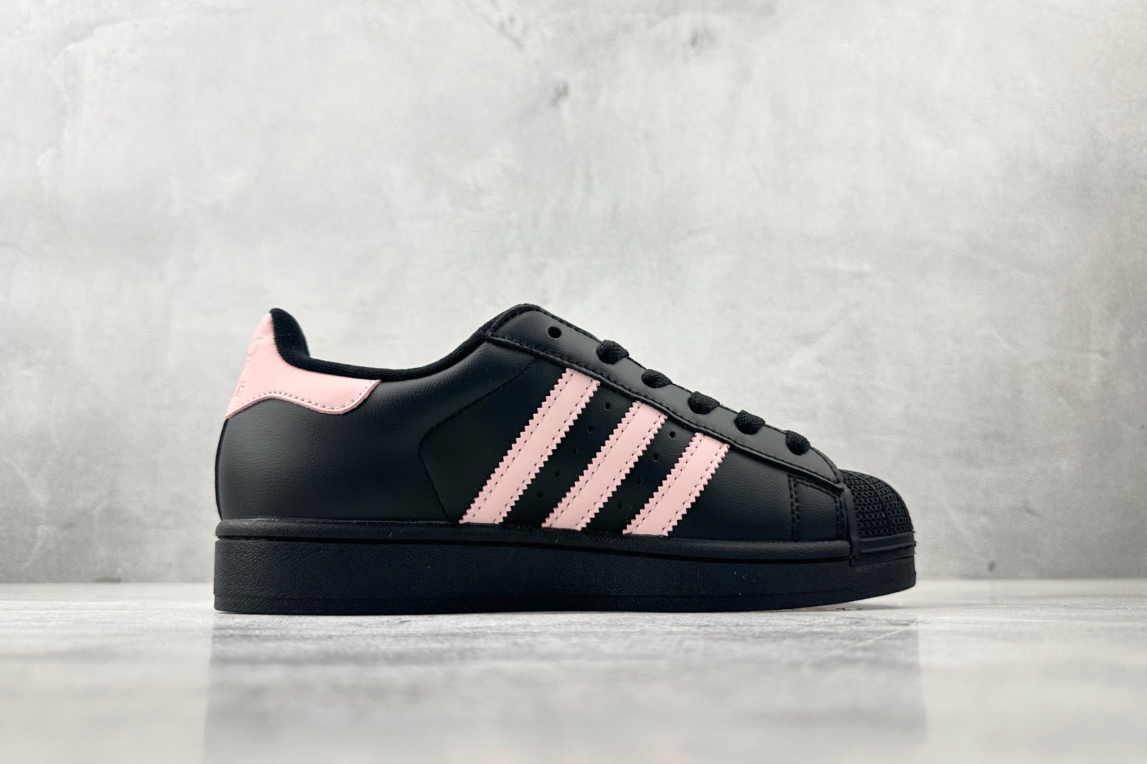170 平台爆款 定制球鞋 adidas originals Superstar 2 可爱猫爪 黑粉 JI0079