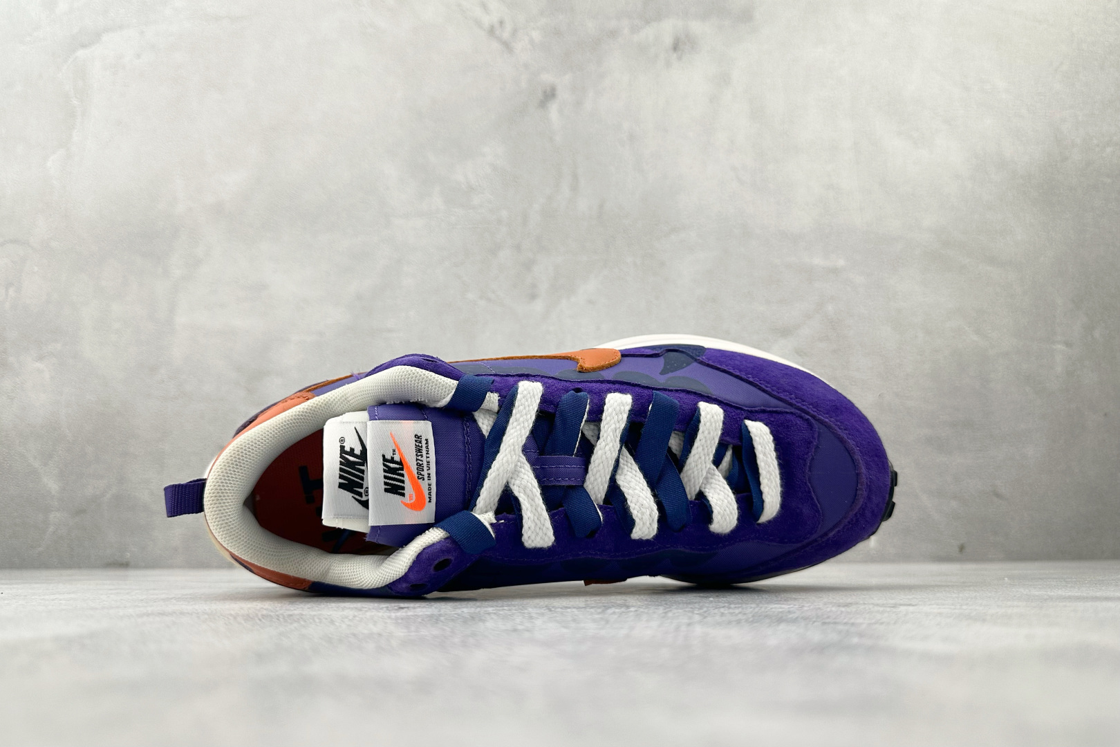 特价 顶级纯原 特价福利 Sacai x Nike VaporWaffle dark iris 紫金货号