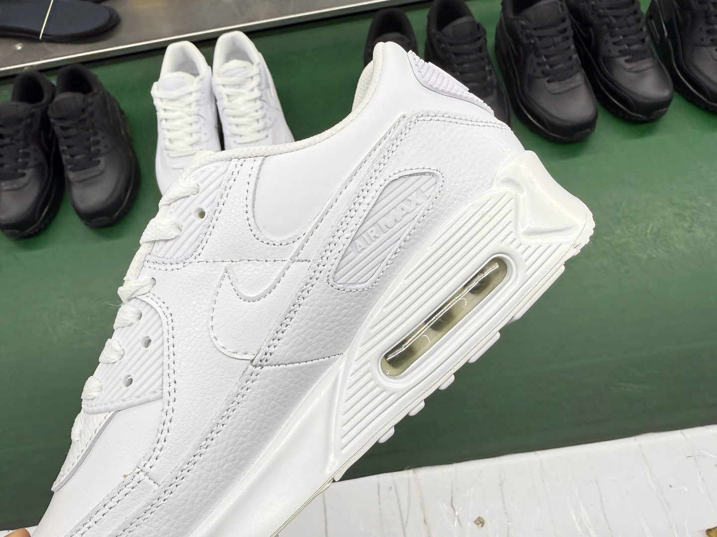 Nike Air Max 90 White Leather Sneakers CZ5594-100, Available in Multiple Sizes 5 cmp i1758293555431 1630 0 4