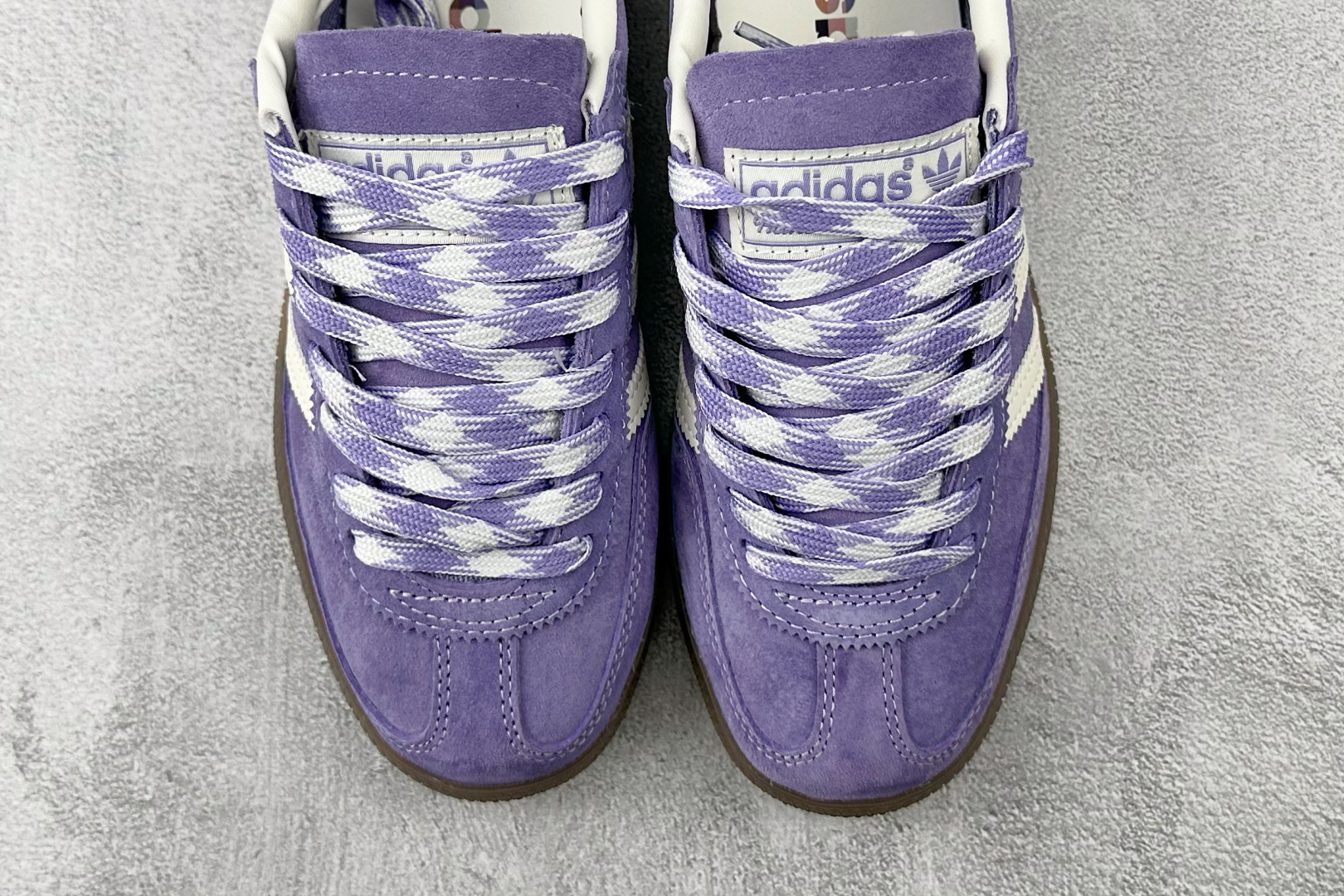 XC adidas originals HANDBALL SPEZIAL 紫白货号：KI5935尺码：3