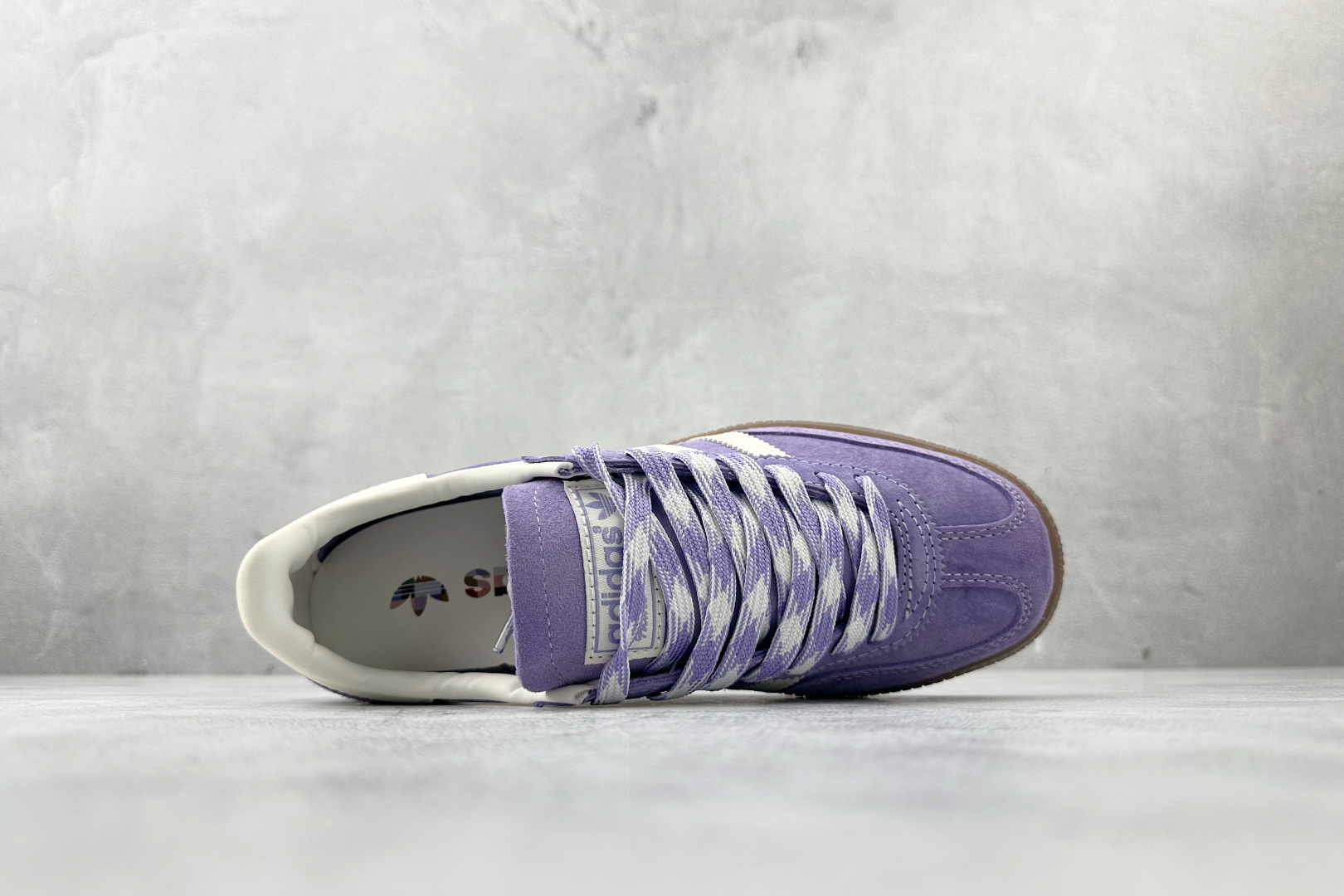 XC adidas originals HANDBALL SPEZIAL 紫白货号：KI5935尺码：3