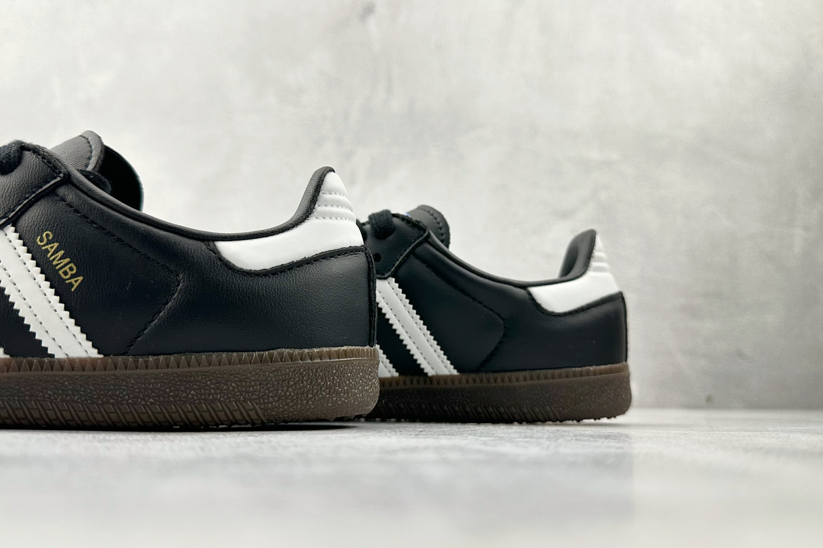 170 adidas originals SAMBA 黑白 B75807