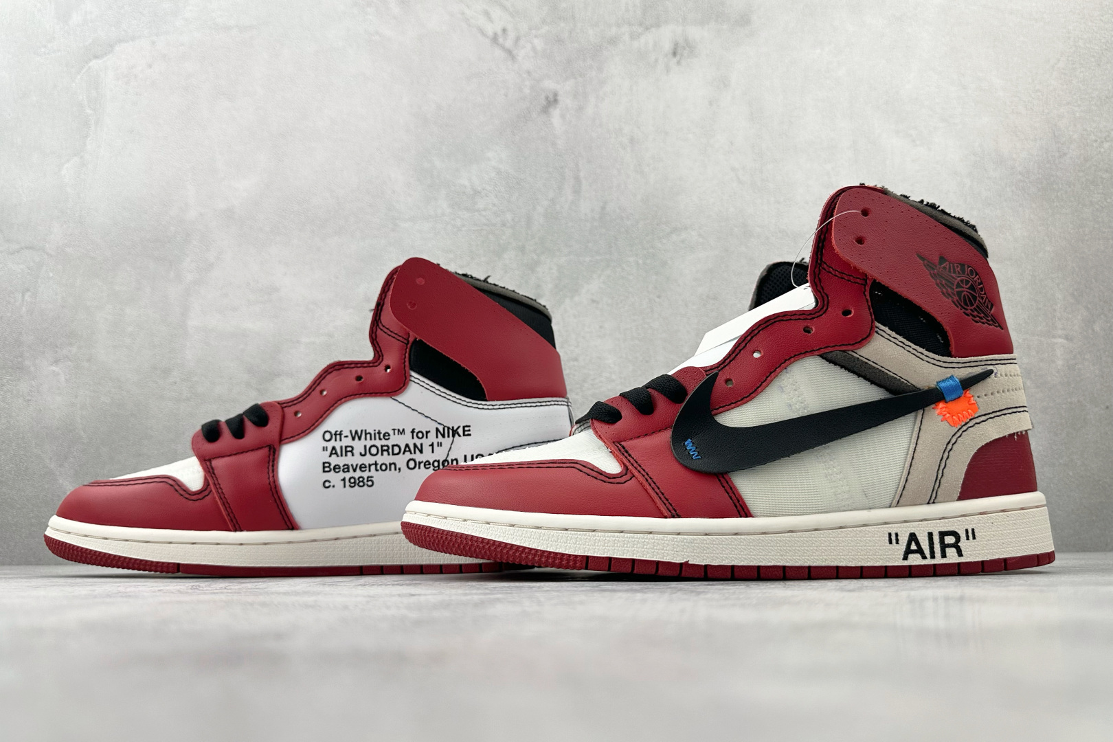 280 OFF-WHITE × Jordan Air Jordan 1 Retro High The Ten Chicago 芝加哥 红白黑 AA3834-101
