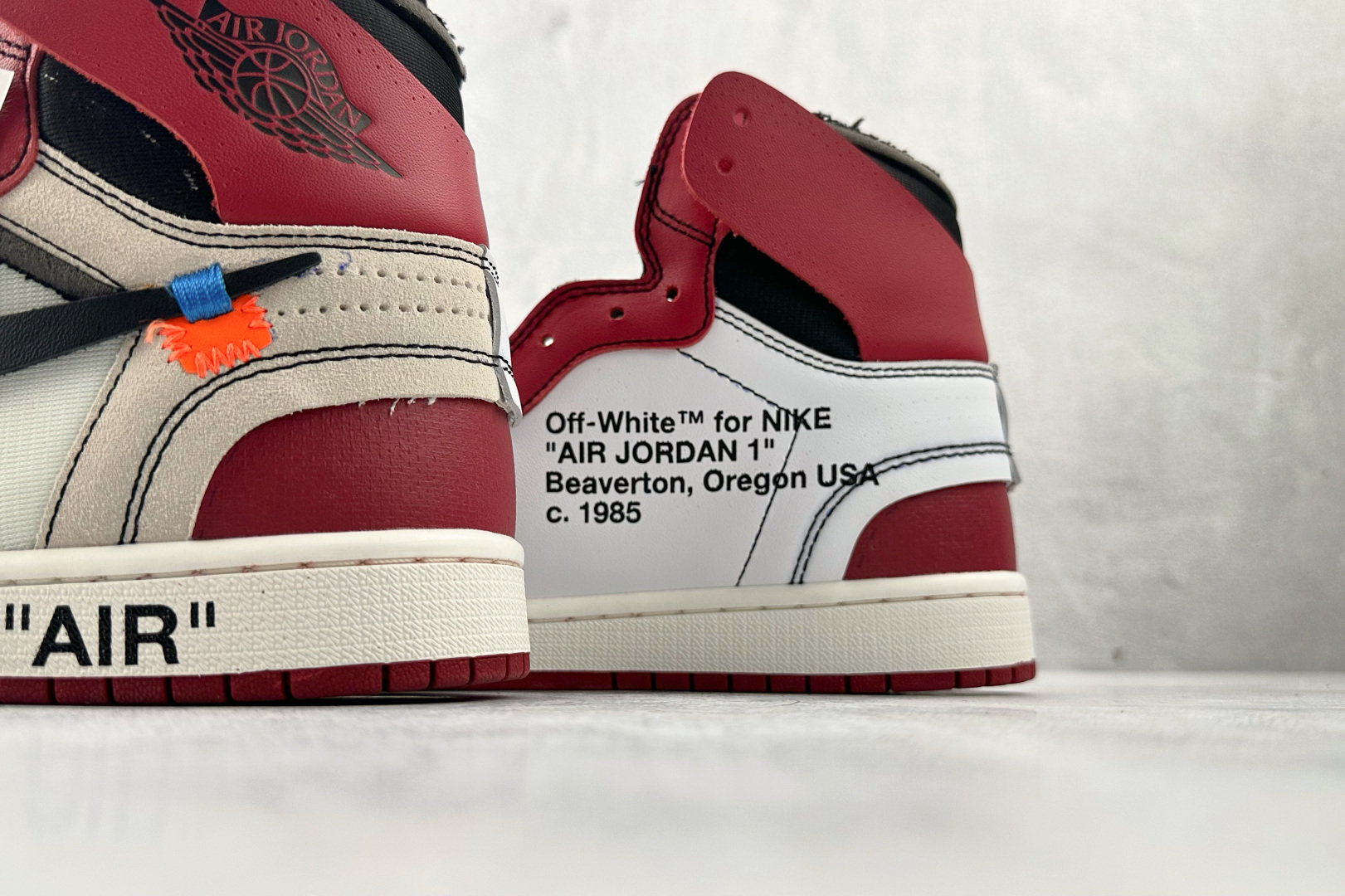 280 OFF-WHITE × Jordan Air Jordan 1 Retro High The Ten Chicago 芝加哥 红白黑 AA3834-101