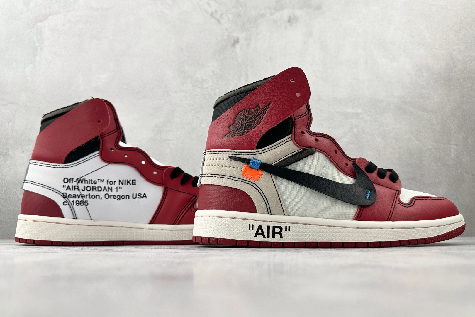 280 OFF-WHITE × Jordan Air Jordan 1 Retro High The Ten Chicago 芝加哥 红白黑 AA3834-101