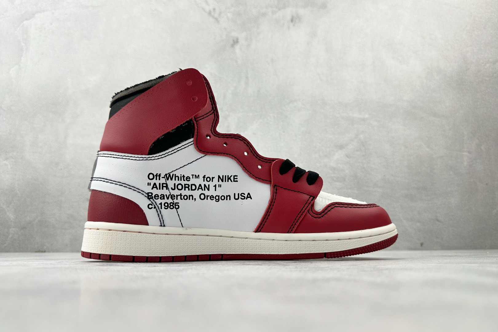 280 OFF-WHITE × Jordan Air Jordan 1 Retro High The Ten Chicago 芝加哥 红白黑 AA3834-101