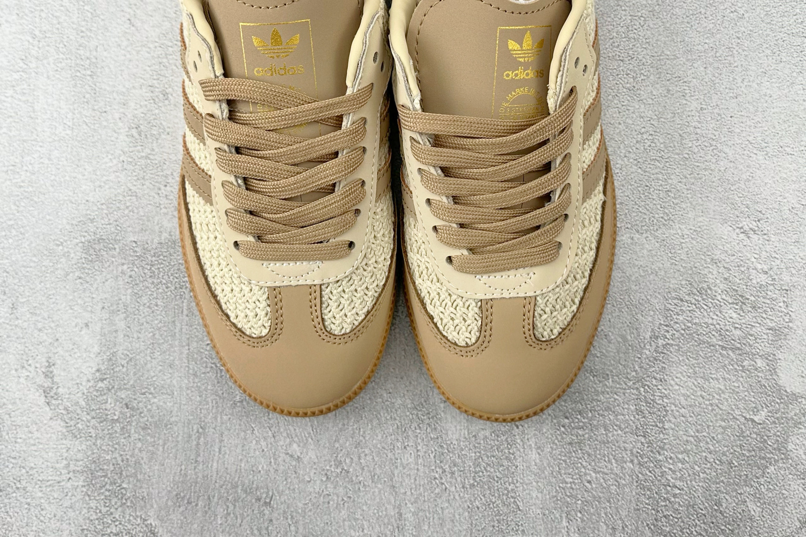 160 出口订单 adidas originals Samba Crochet Pack 棕褐色 JR9446