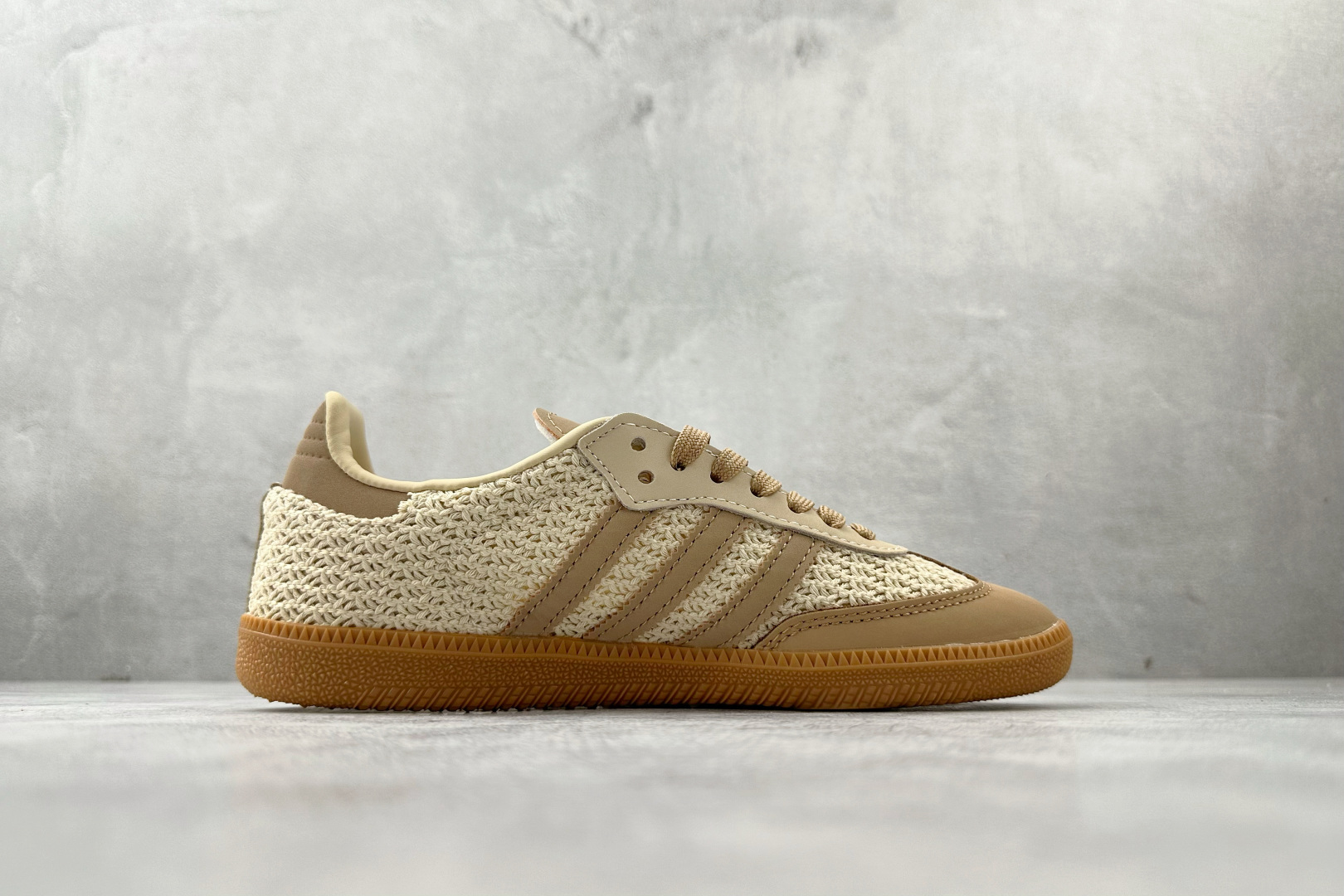 160 出口订单 adidas originals Samba Crochet Pack 棕褐色 JR9446