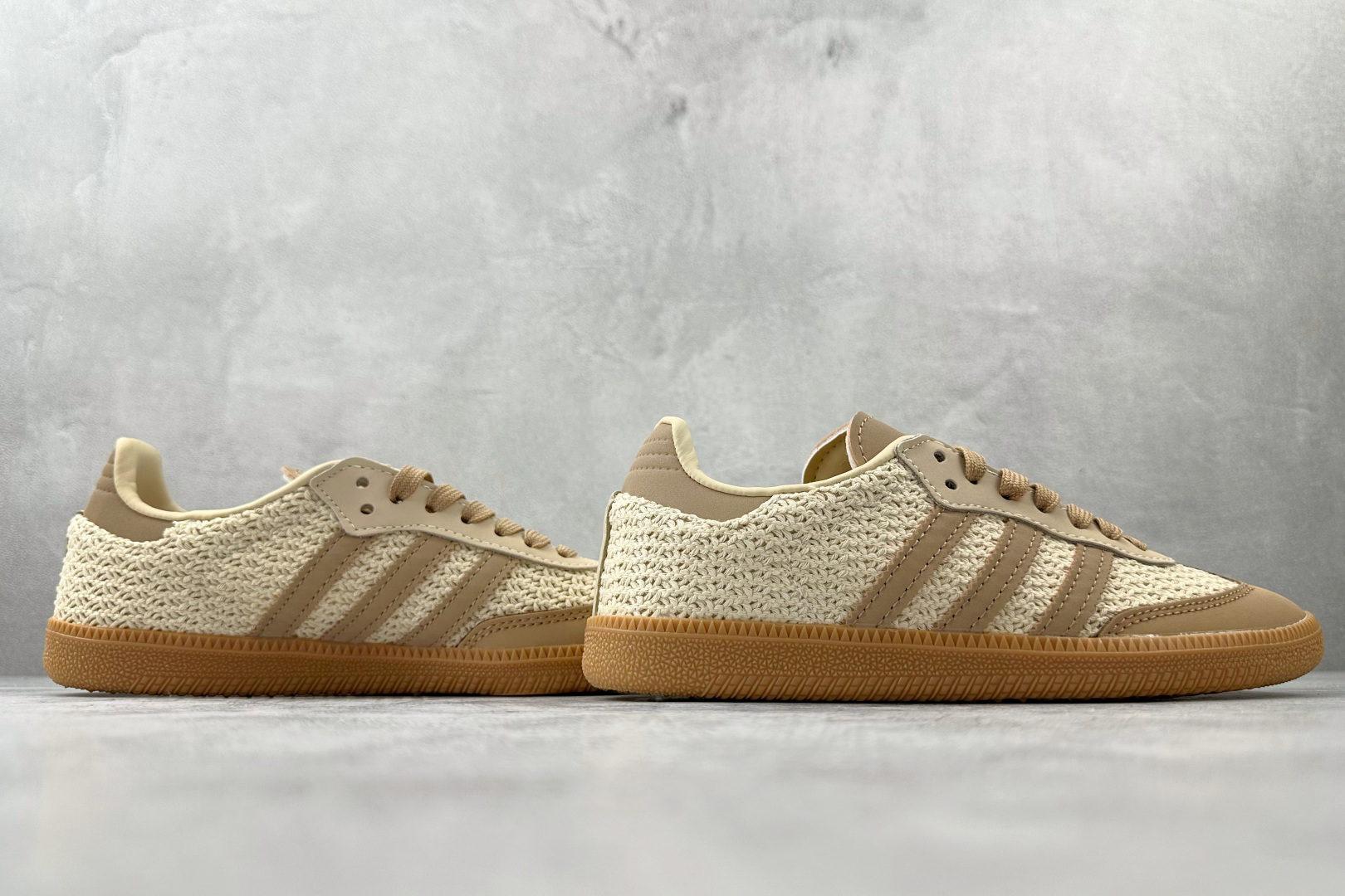 160 出口订单 adidas originals Samba Crochet Pack 棕褐色 JR9446