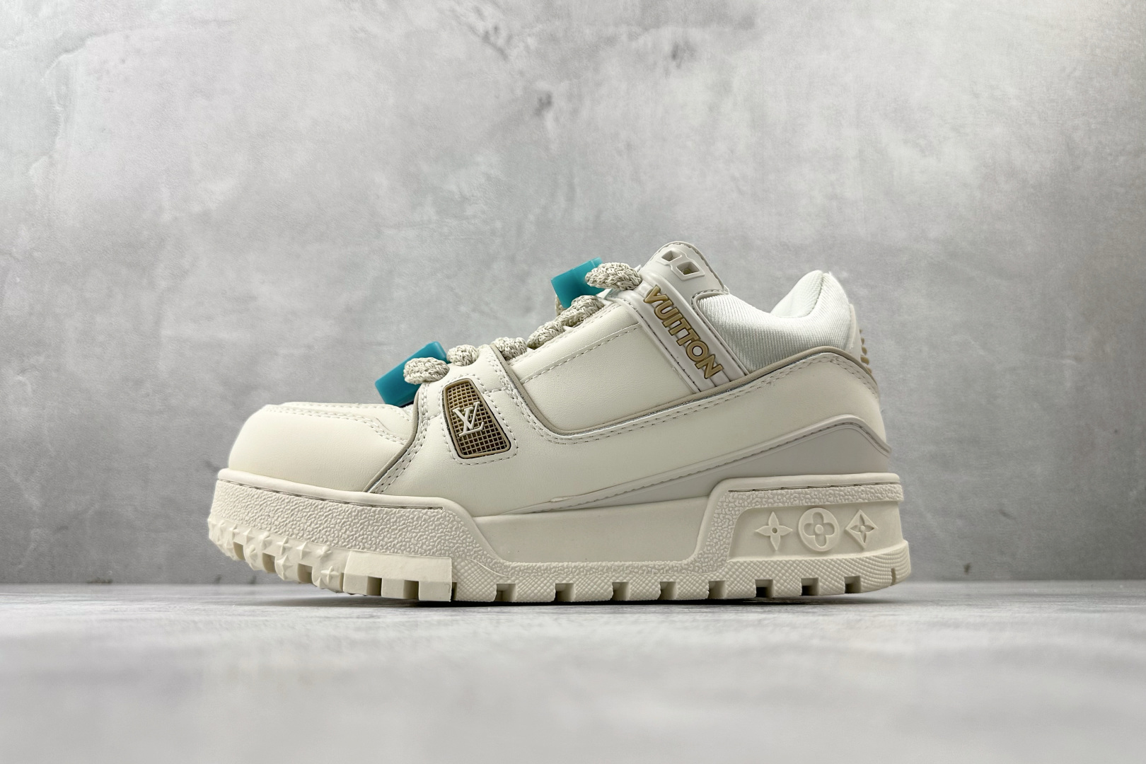 TG版 爆款跑量神器 LOUIS VUITTON Trainer Maxi 小胖丁 白色 货号:1AB8RK 编码:33