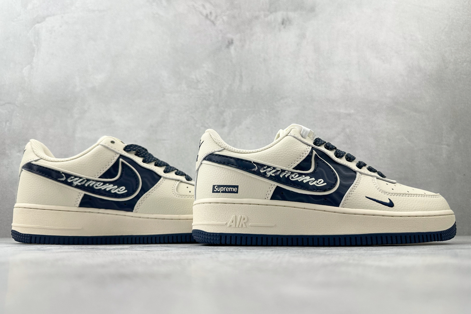 260 Nike Air Force 1 07 supreme 联名 米白蓝 XY2025-001