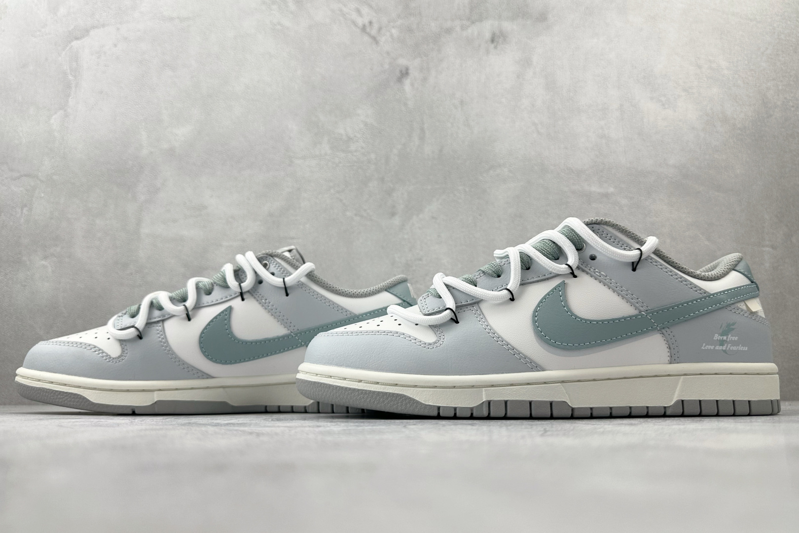 300 定制球鞋 Nike Dunk 诗和远方 灰白 GG0508-037