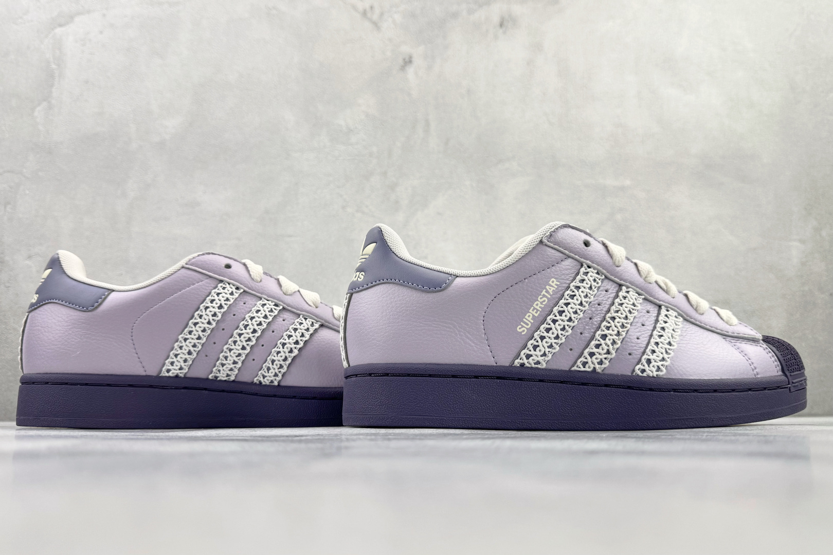 XP 本地平台专供 adidas originals Superstar 2 紫色货号：KJ4210尺码